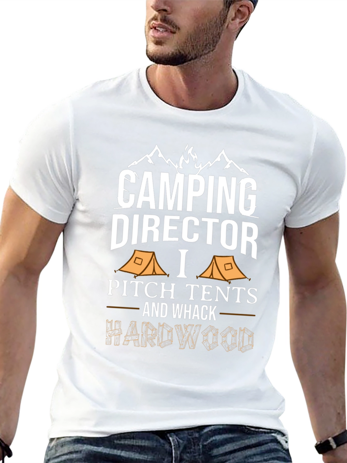 Camping Director Funny Graphic T-Shirt