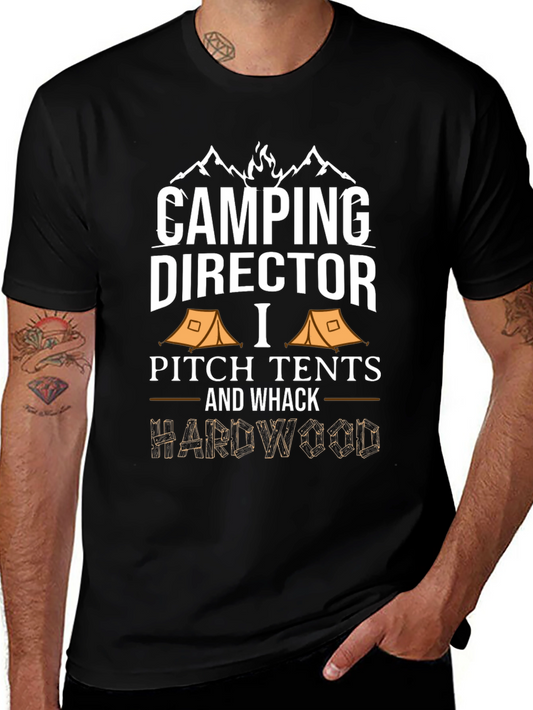Camping Director Funny Graphic T-Shirt