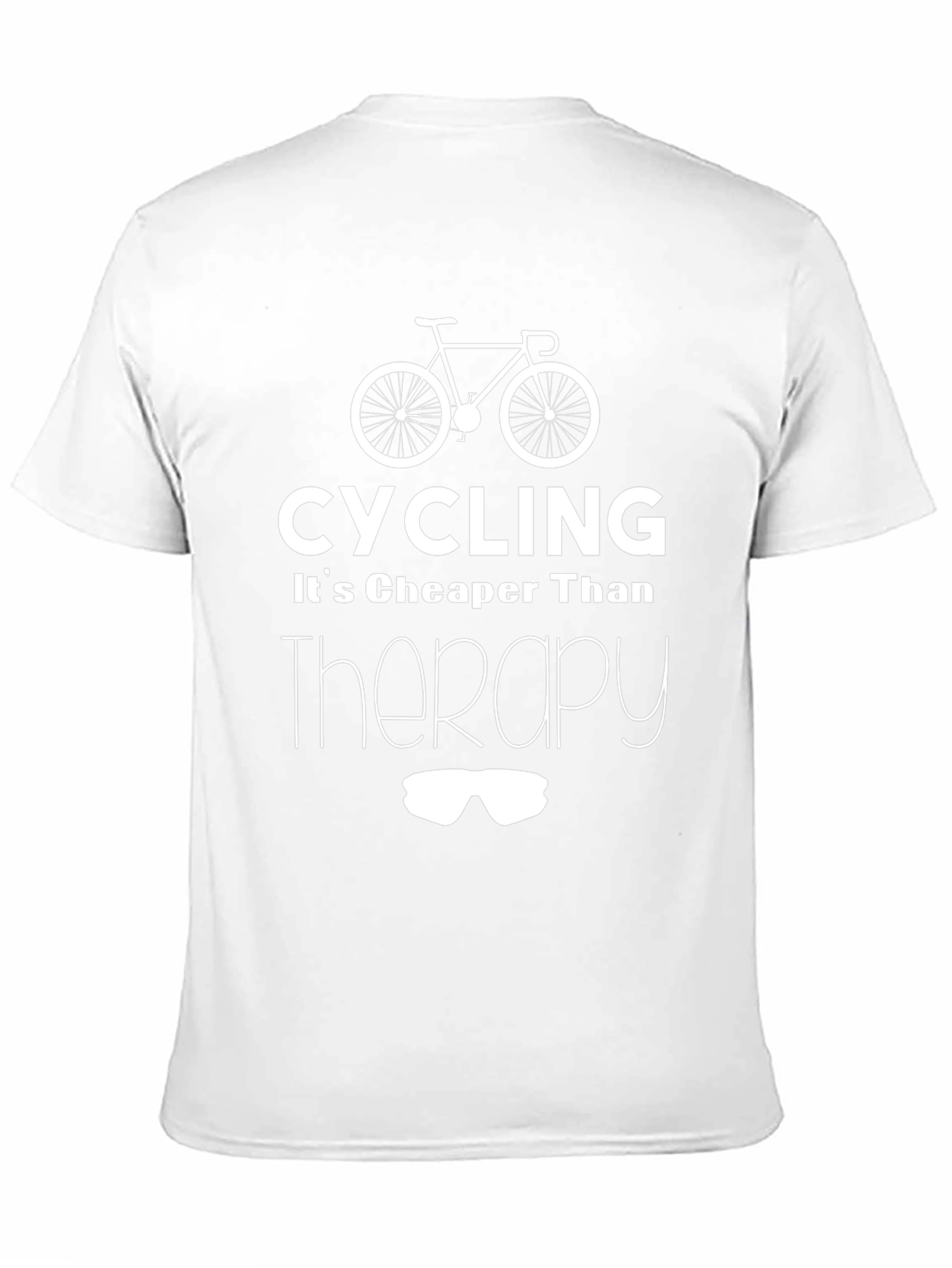 Cycling Cheaper Than Therapy Black T-Shirt