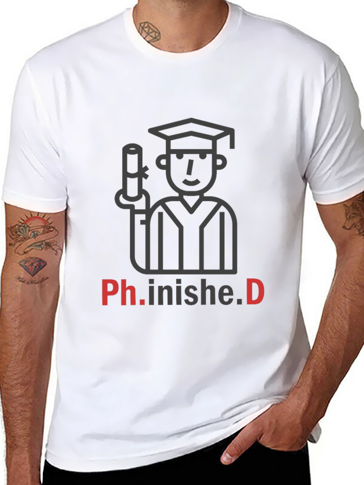 Ph.inished.D Graduation T-Shirt - Celebrate Success!