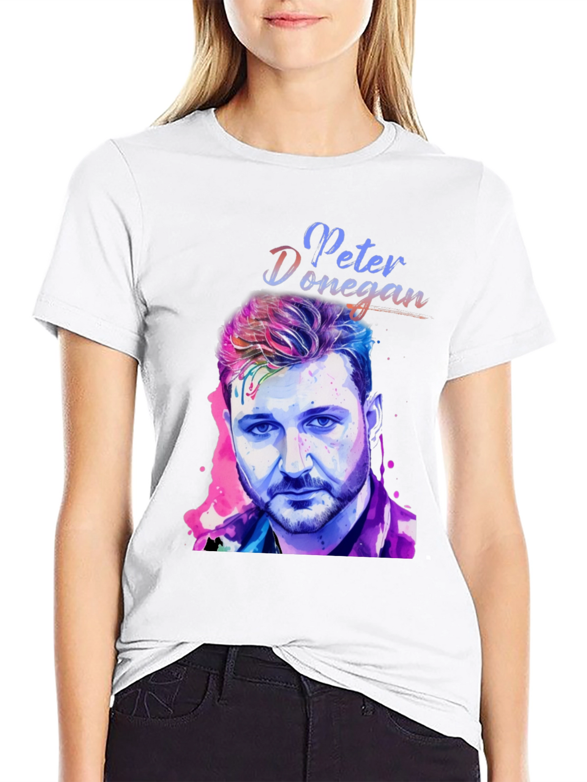 Peter Donegan Portrait T-Shirt - Music Fan Apparel