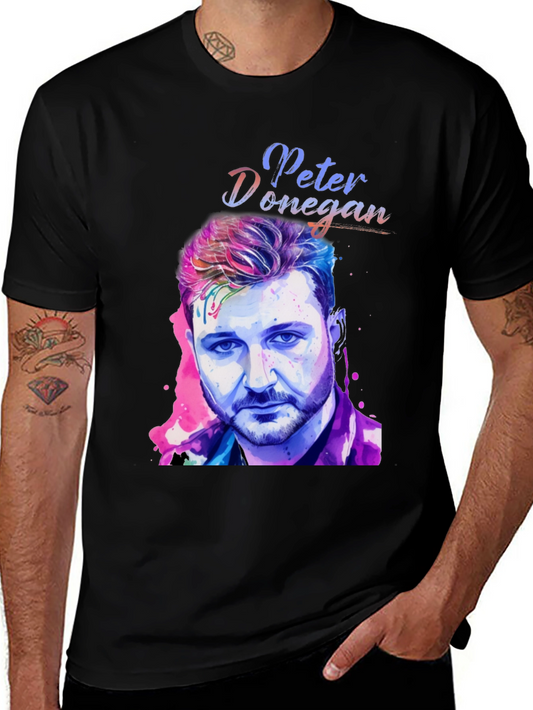 Peter Donegan Portrait T-Shirt - Music Fan Apparel