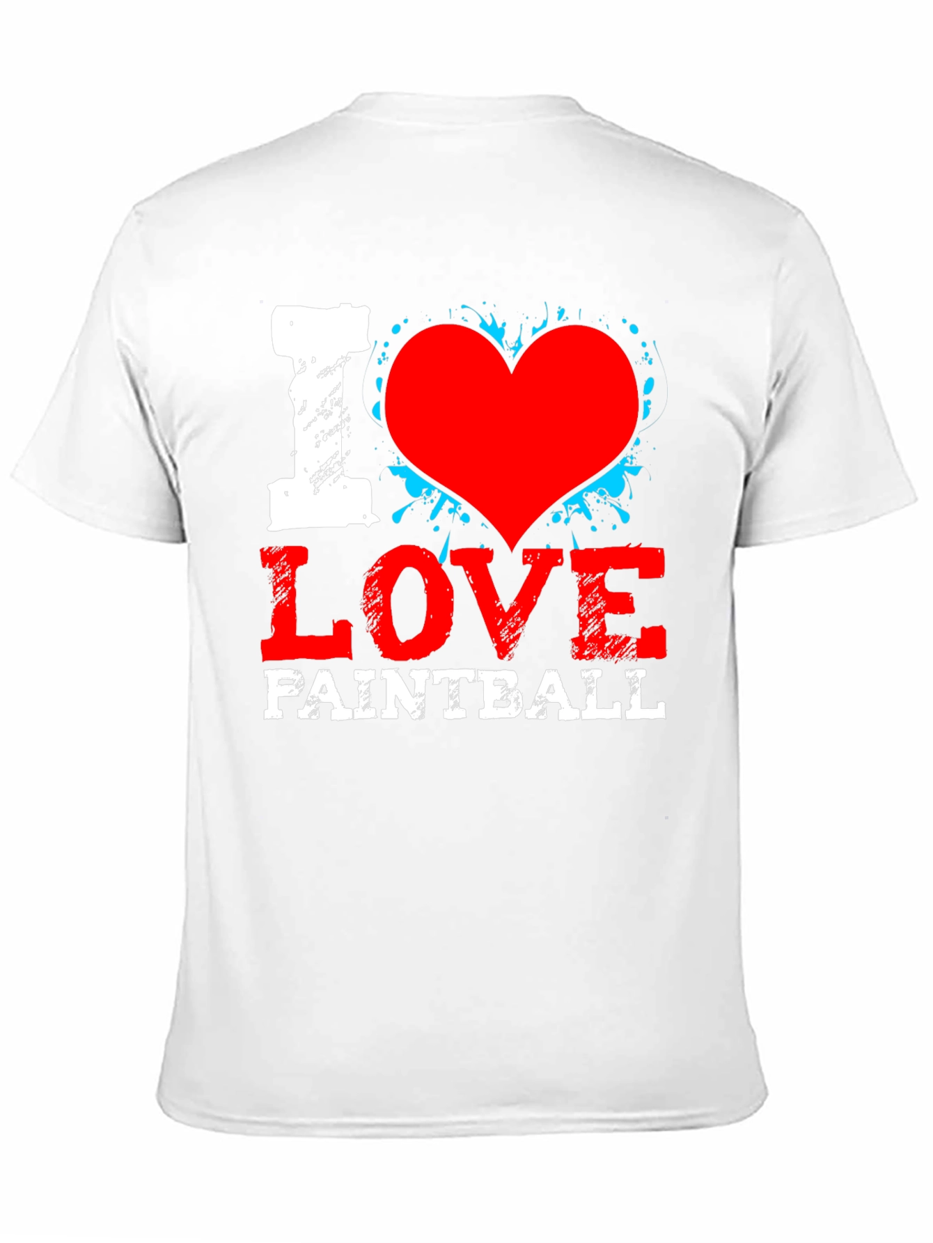 I Love Paintball Black T-Shirt