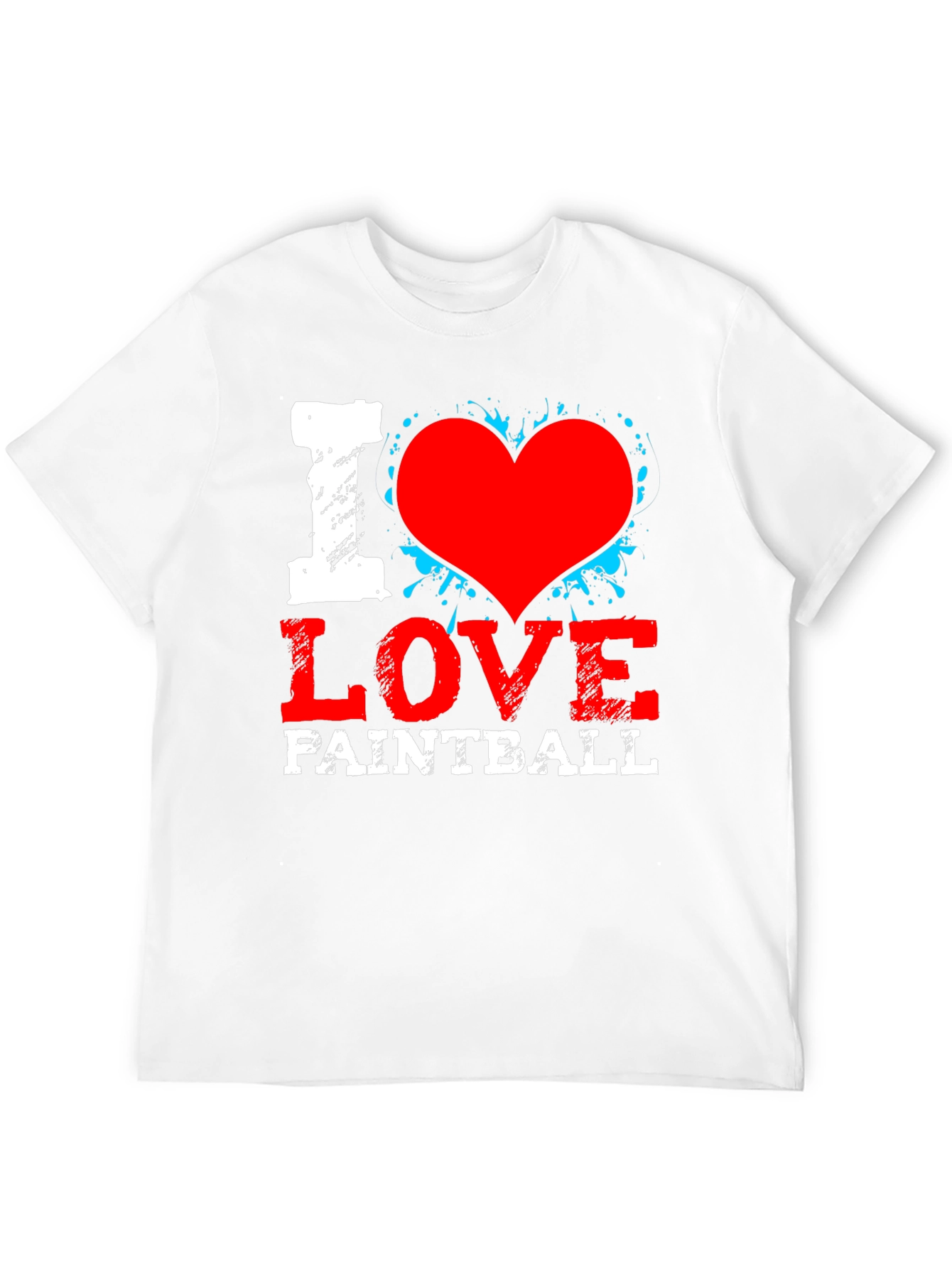 I Love Paintball Black T-Shirt