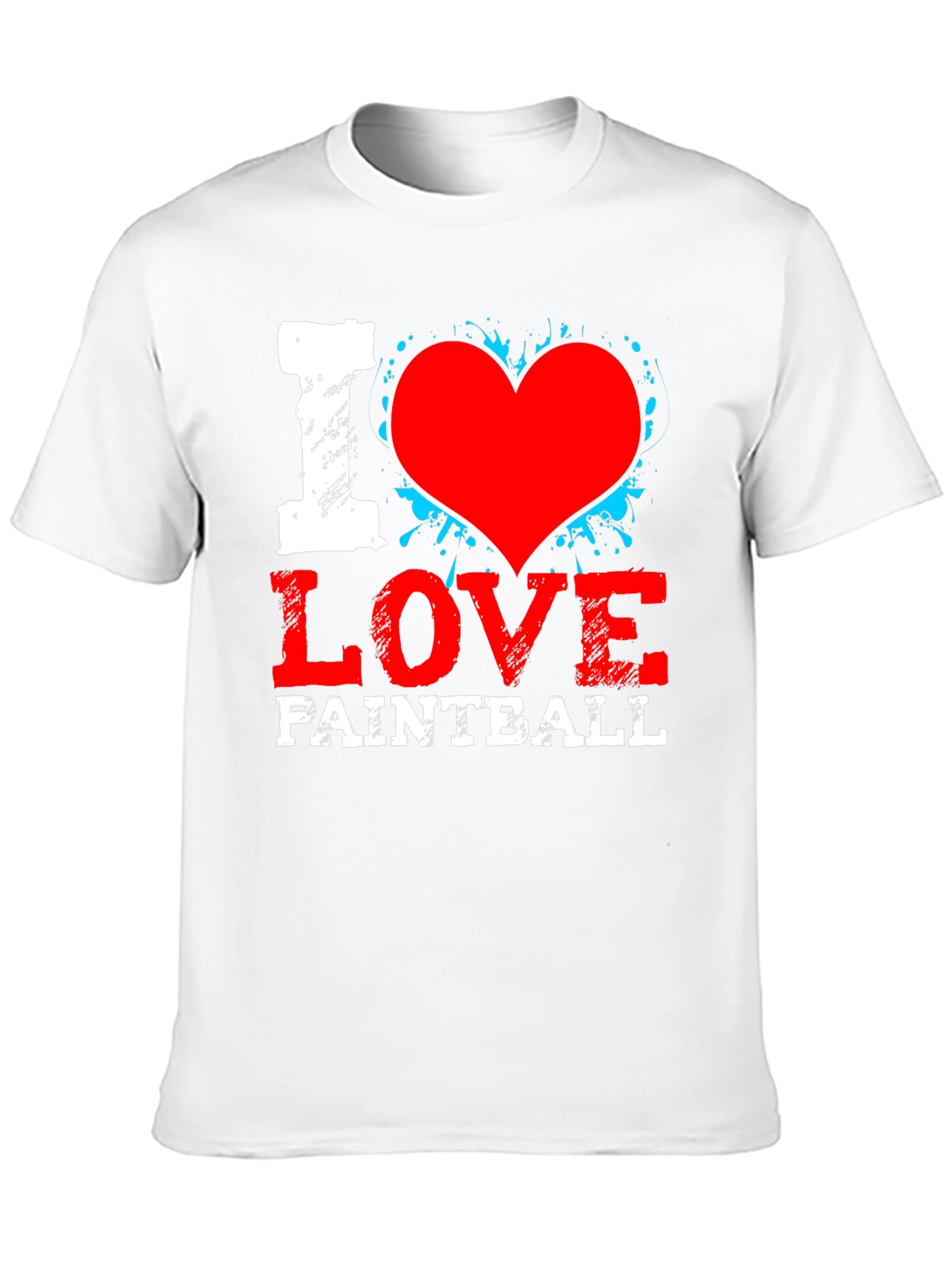 I Love Paintball Black T-Shirt