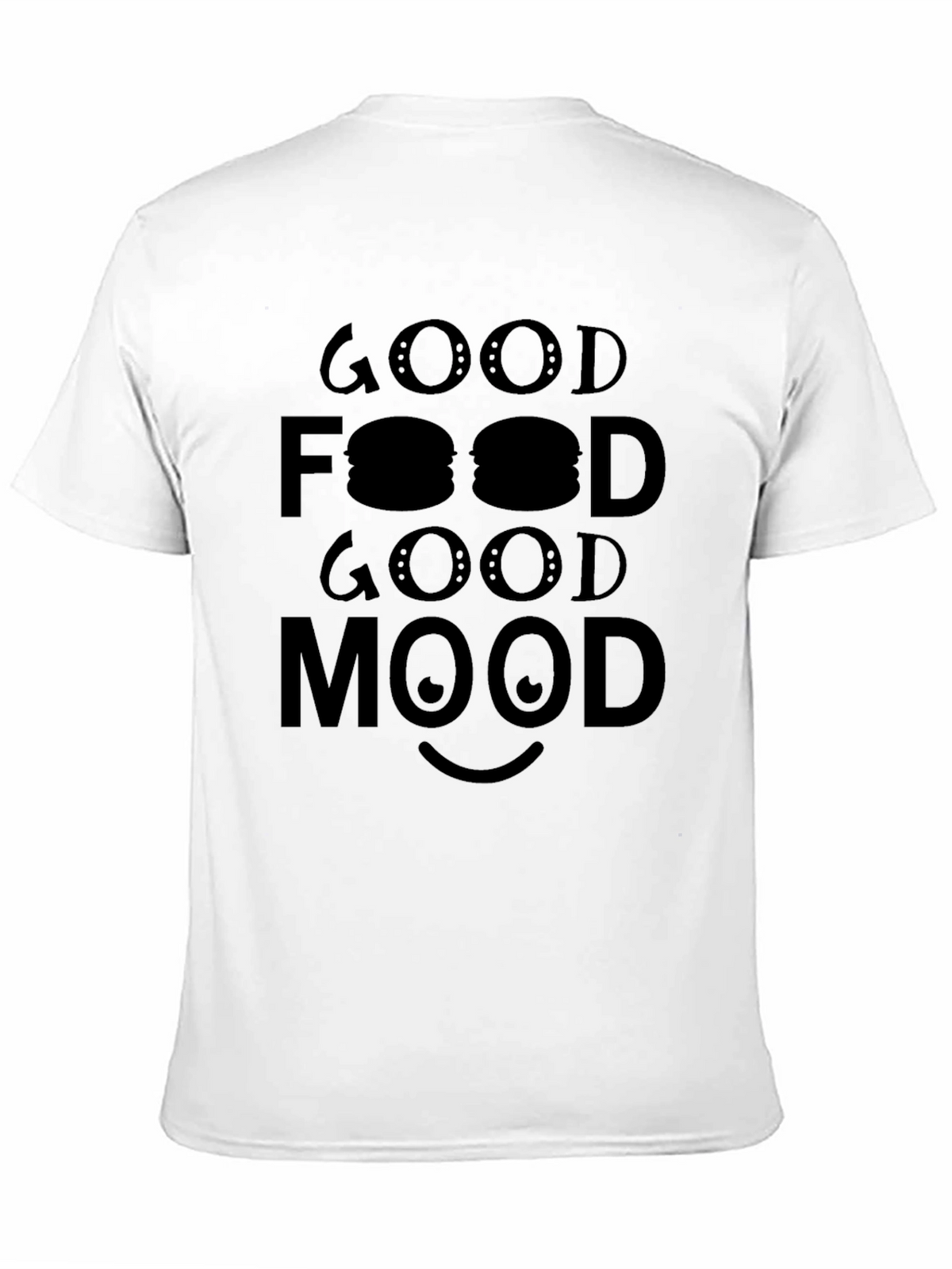 Good Food Good Mood Graphic Tee - Black