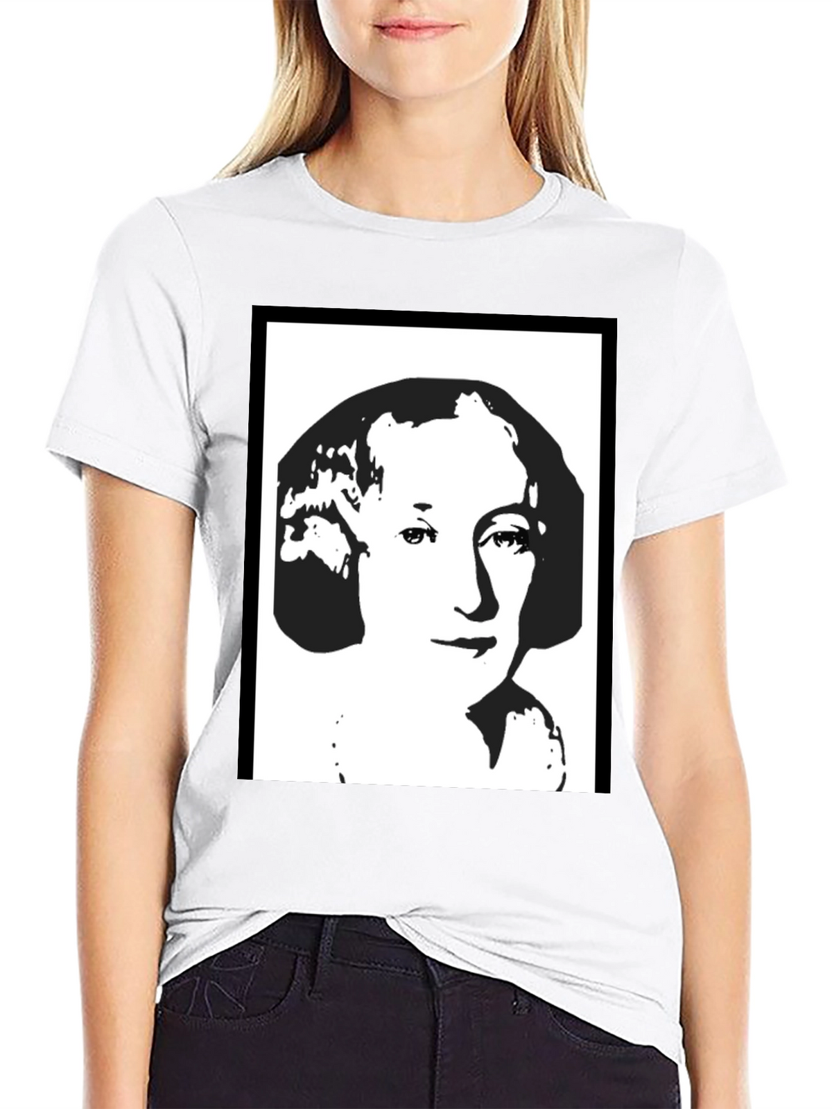 Martha Washington Black & White Graphic Tee