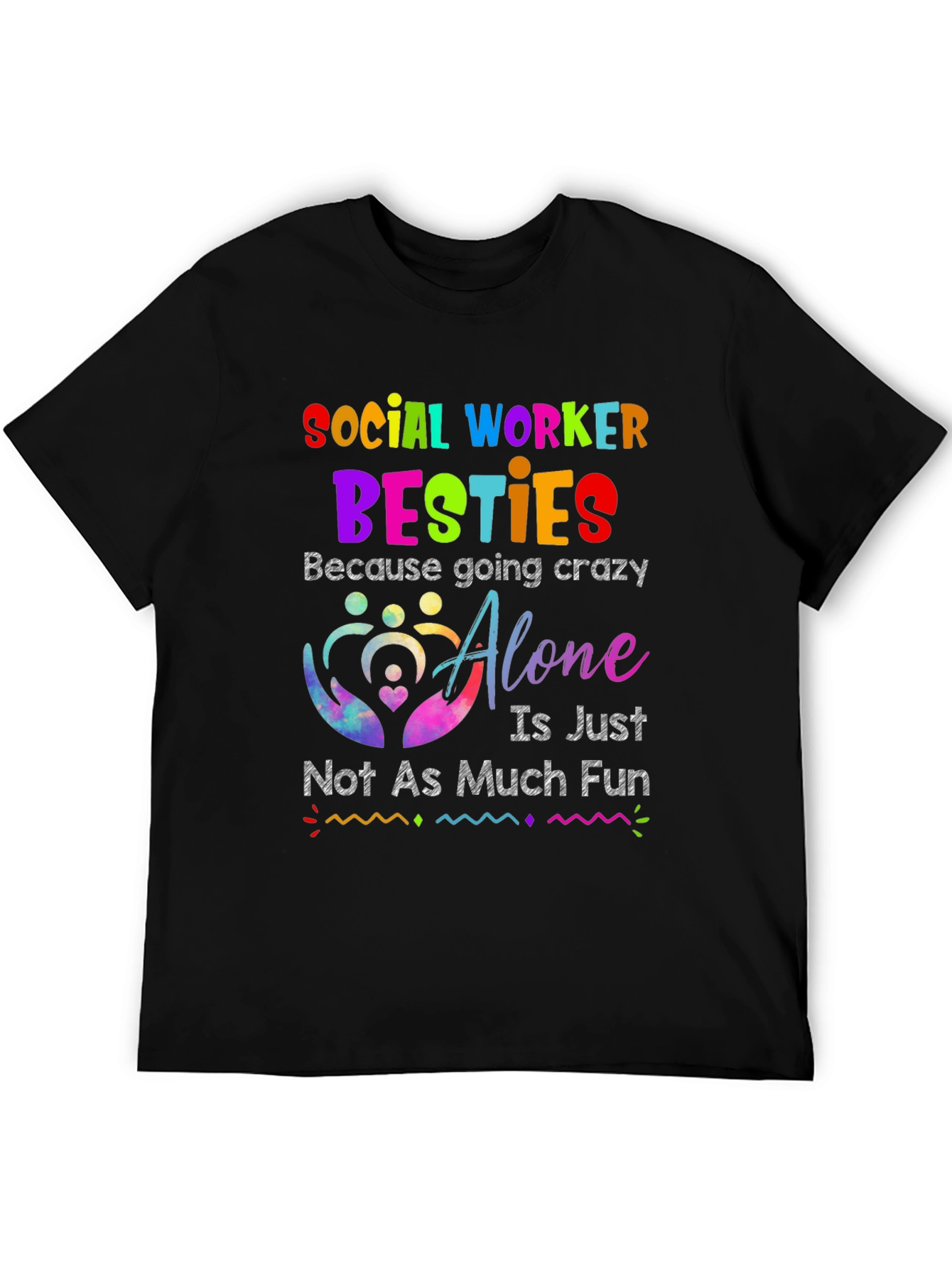 Social Worker Besties Graphic T-Shirt