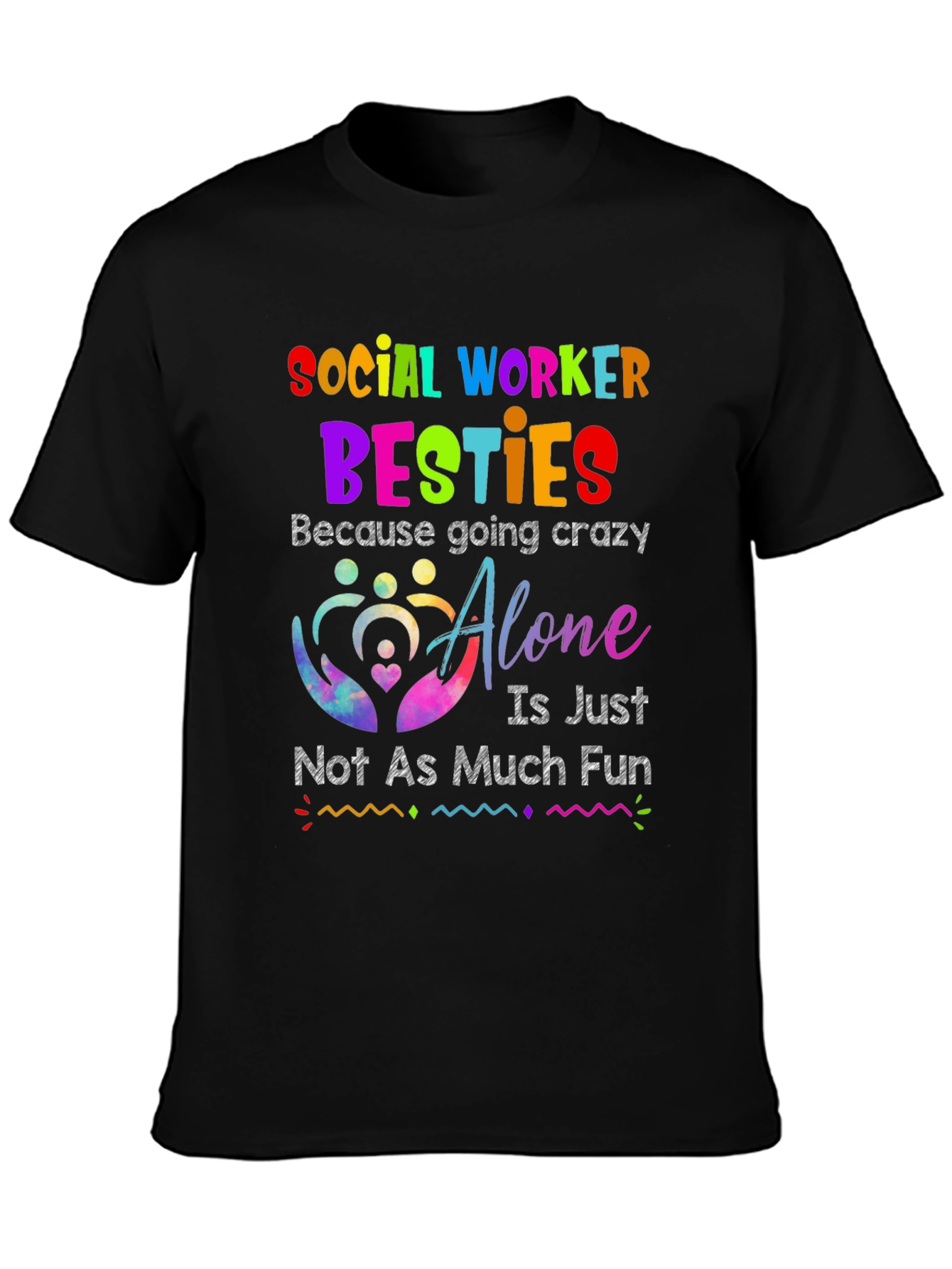 Social Worker Besties Graphic T-Shirt