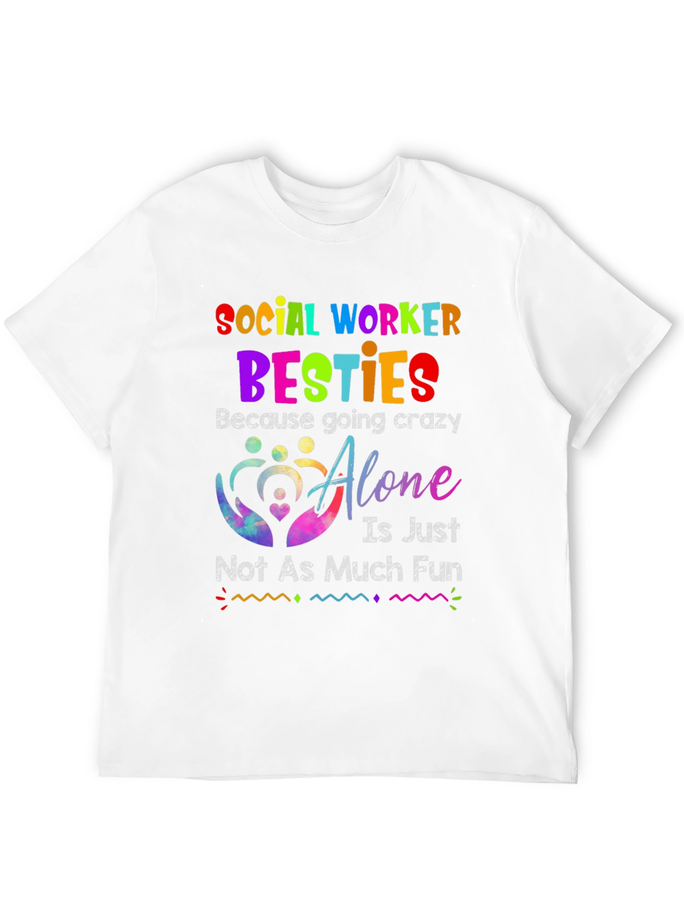 Social Worker Besties Graphic T-Shirt