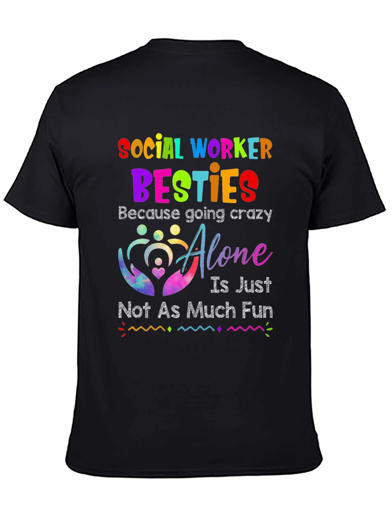 Social Worker Besties Graphic T-Shirt