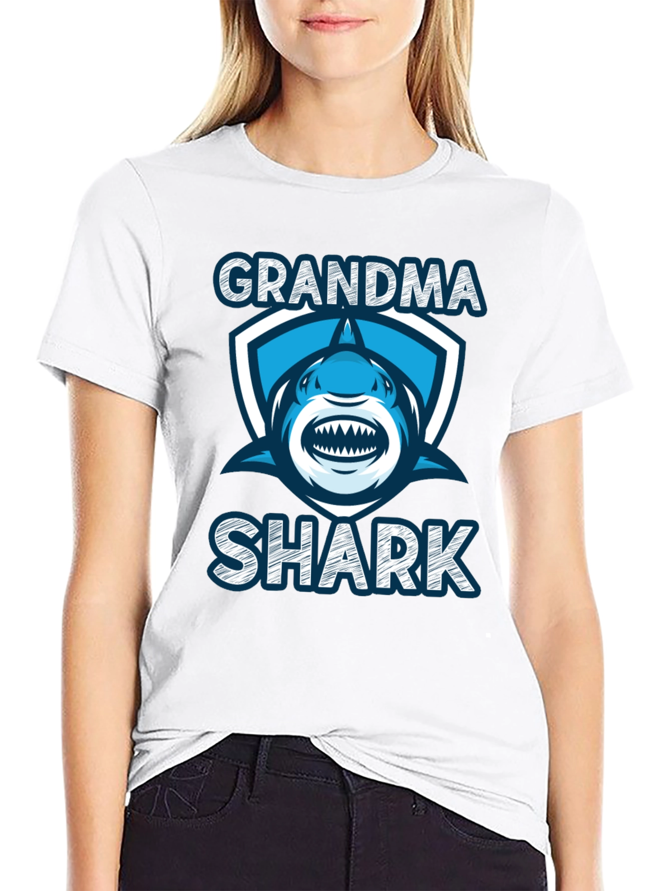 Grandma Shark Graphic Tee