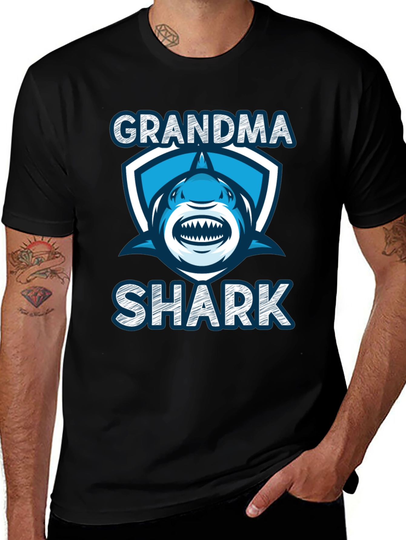 Grandma Shark Graphic Tee
