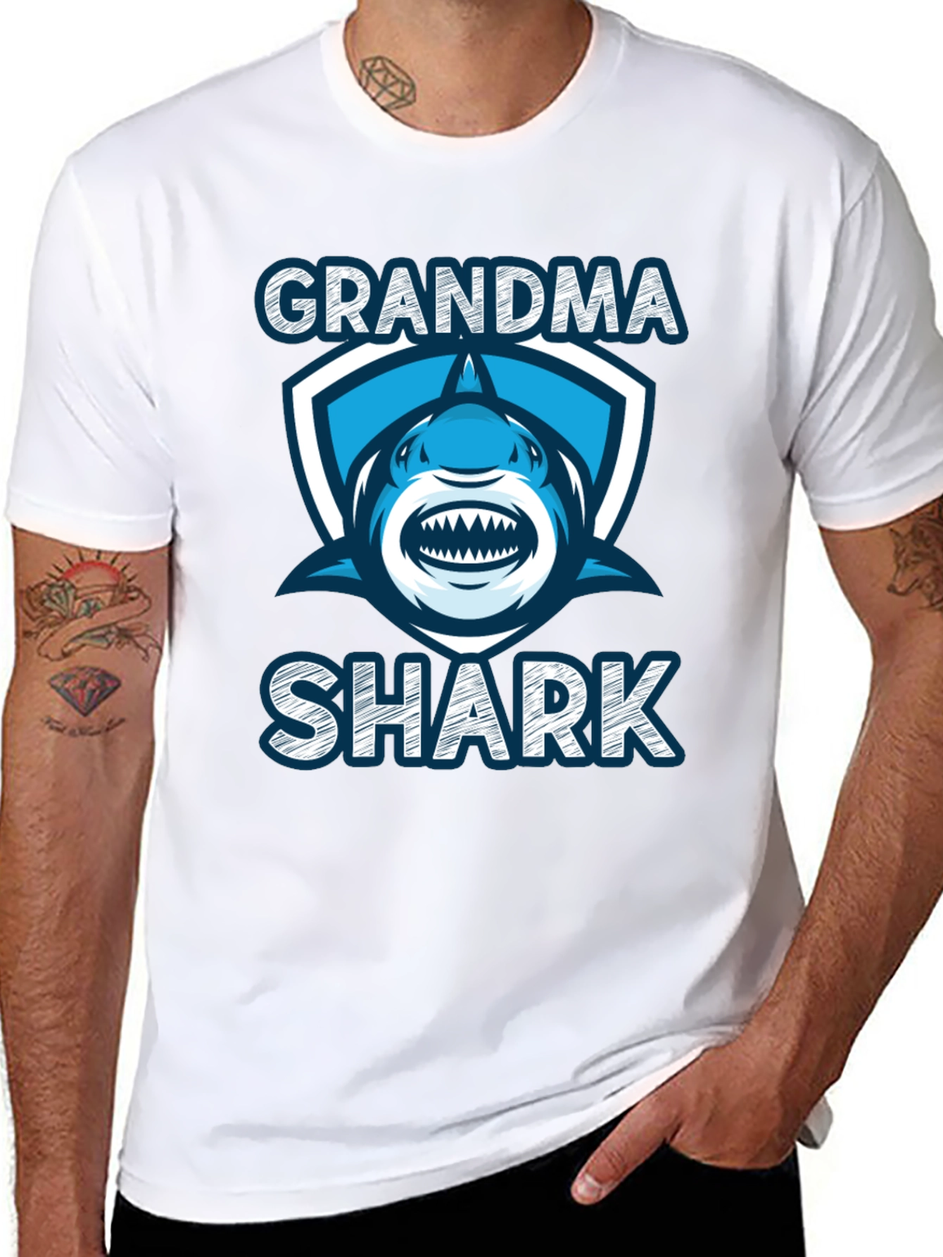 Grandma Shark Graphic Tee