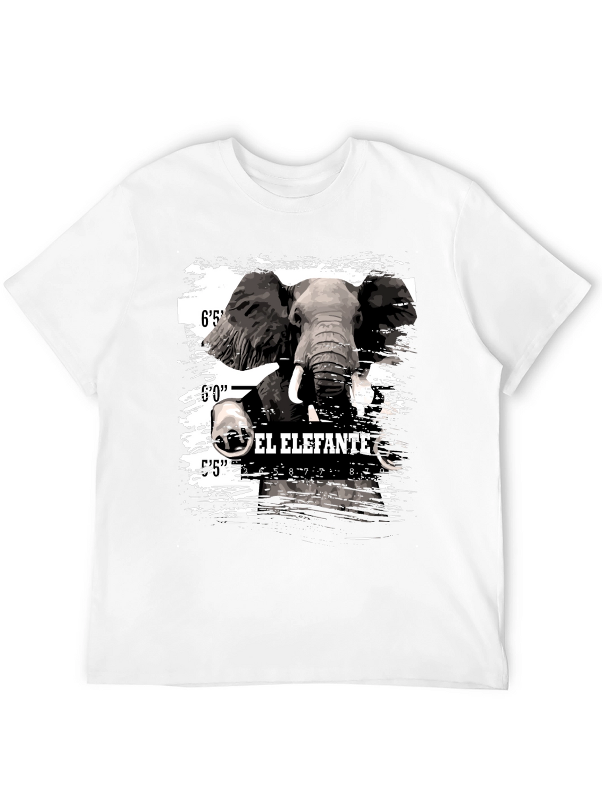El Elefante Mugshot T-Shirt - Mens Black Graphic Tee