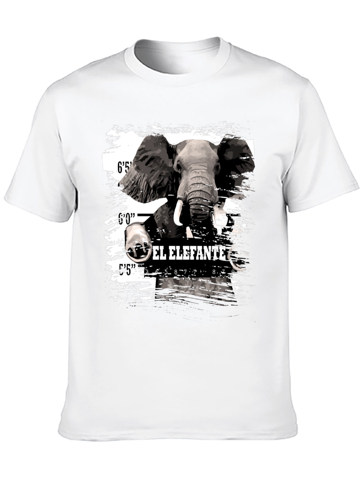 El Elefante Mugshot T-Shirt - Mens Black Graphic Tee