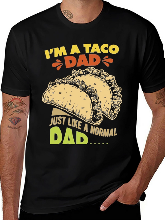 Taco Dad Graphic T-Shirt - Funny Foodie Tee