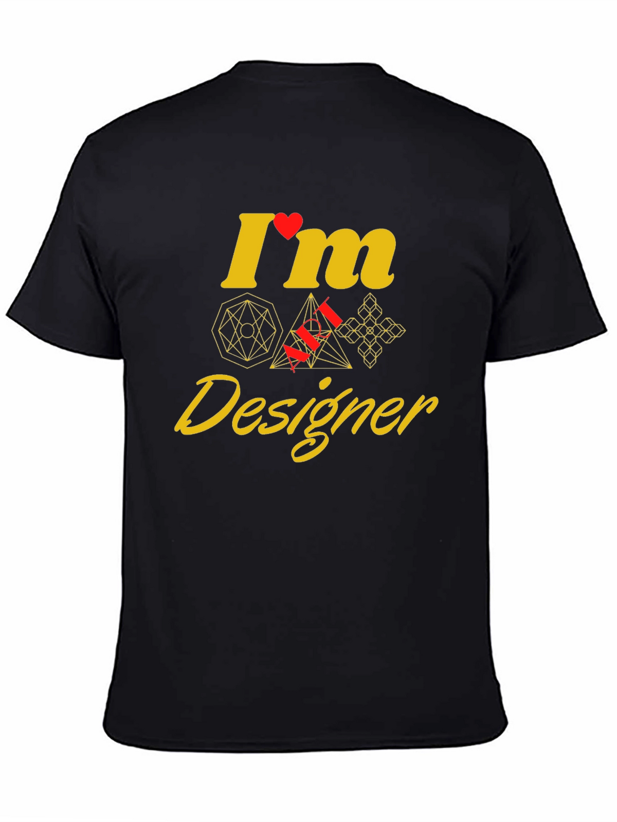 Geometric Designer Graphic Tee - Unique Style