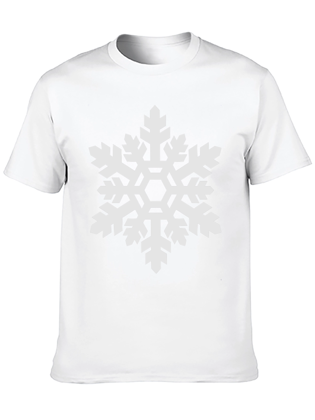 Snowflake Graphic Tee - Black Winter Holiday Shirt