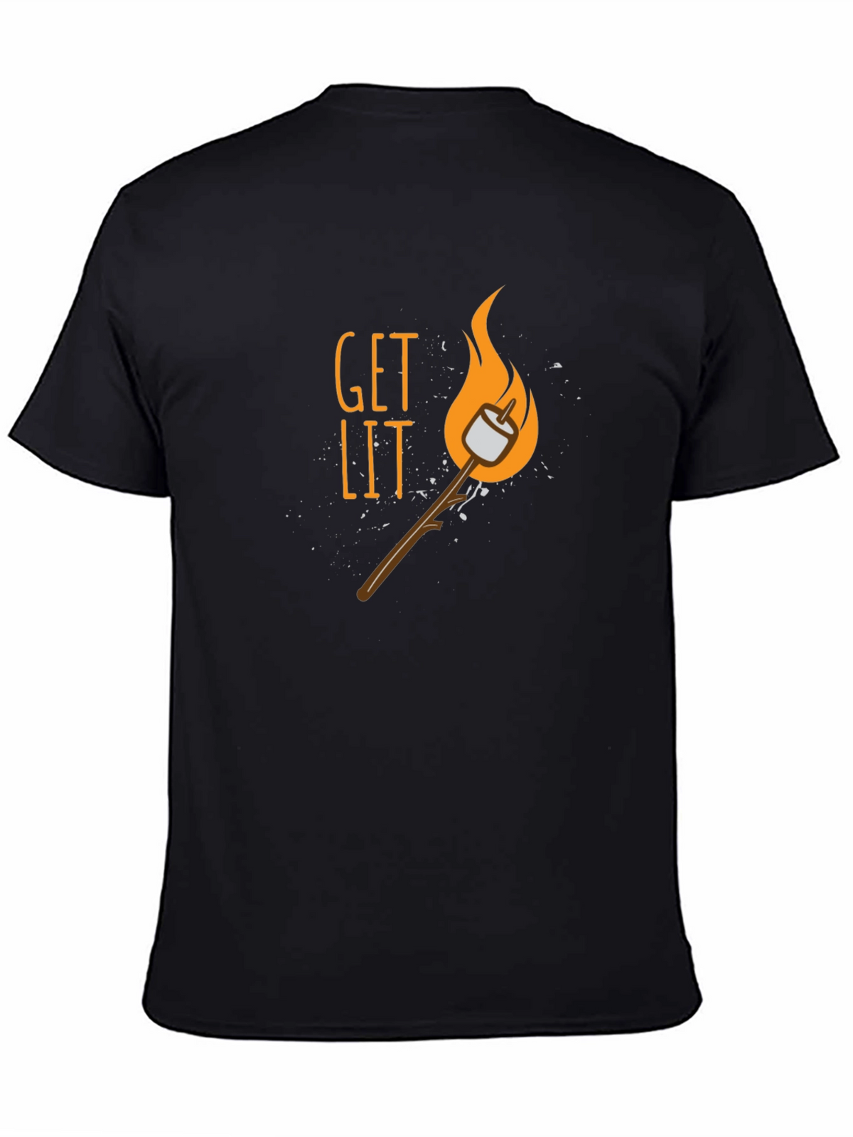 Get Lit Marshmallow T-Shirt - Campfire Ready