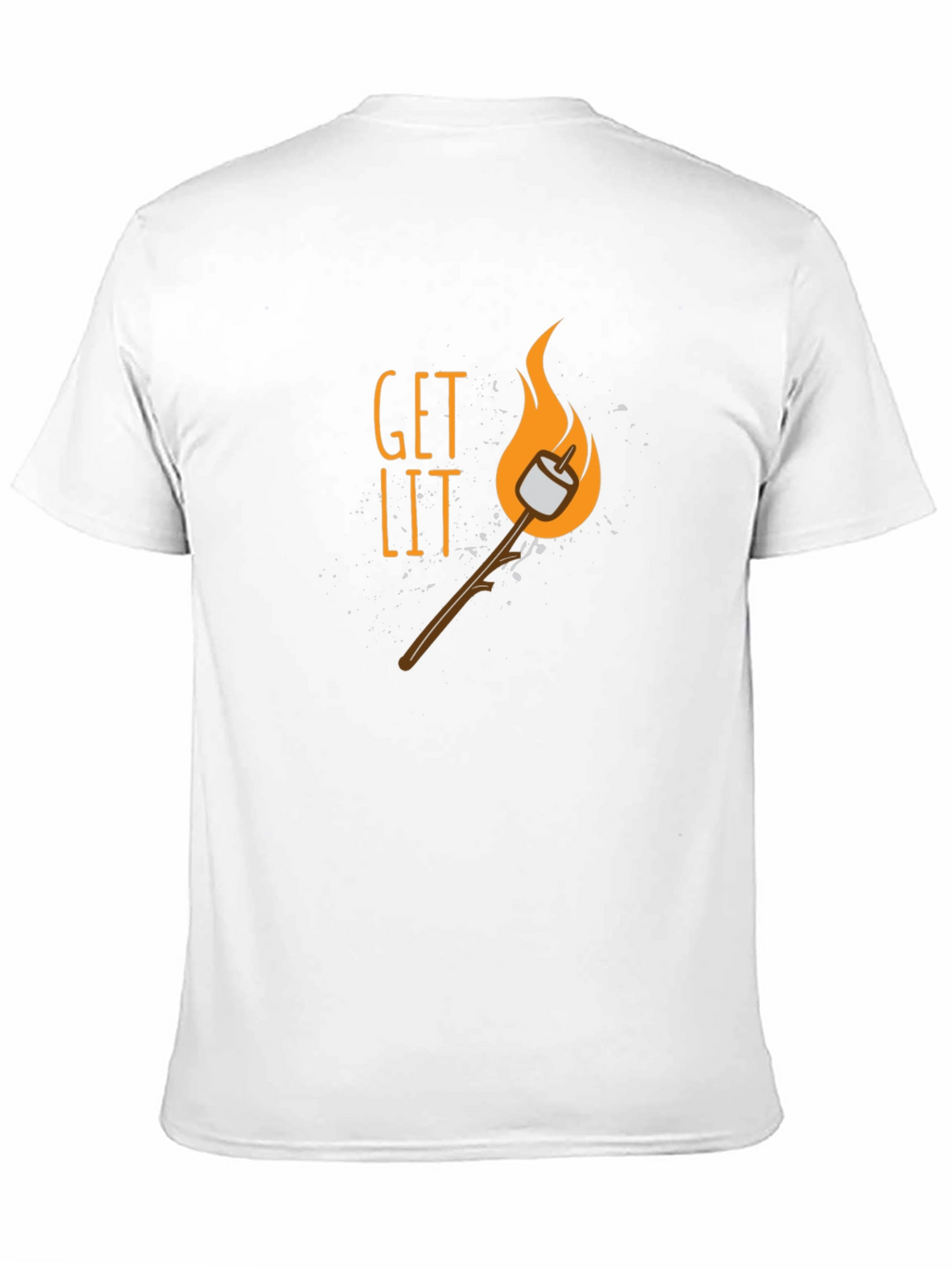 Get Lit Marshmallow T-Shirt - Campfire Ready