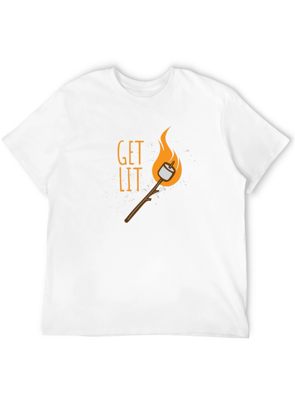 Get Lit Marshmallow T-Shirt - Campfire Ready