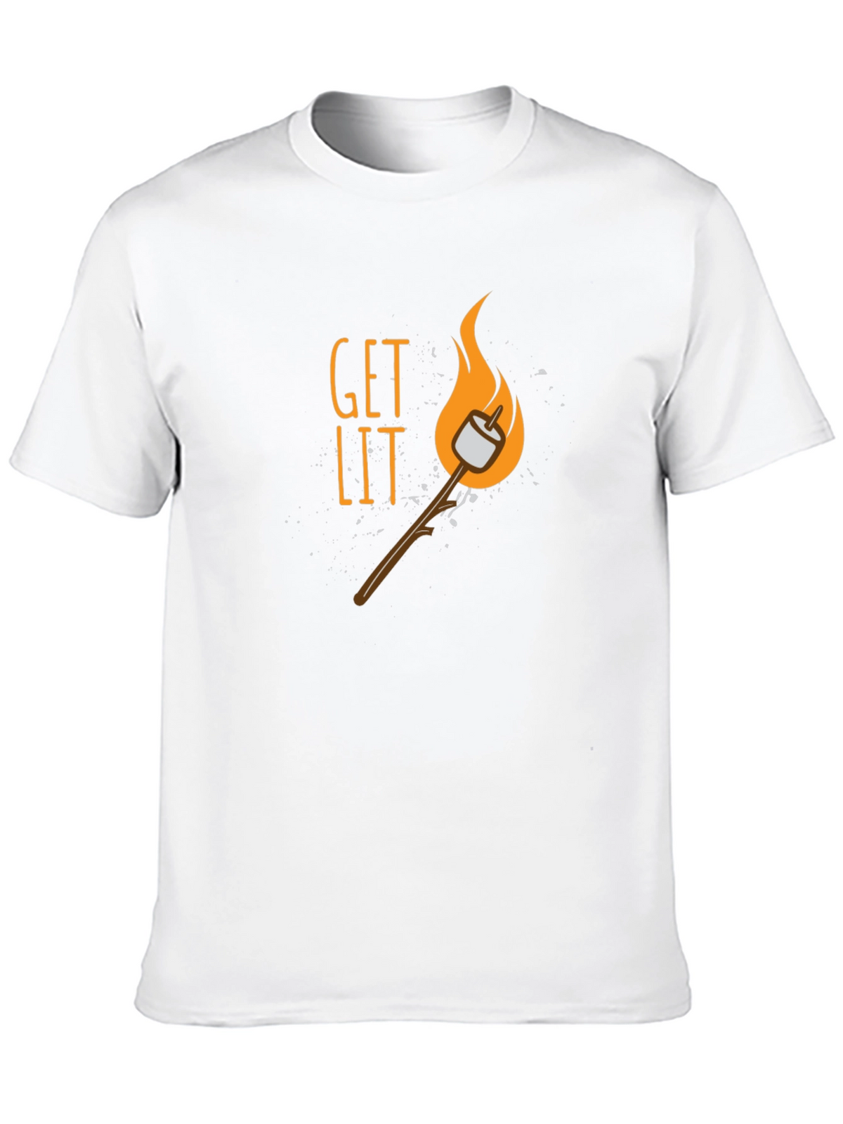 Get Lit Marshmallow T-Shirt - Campfire Ready