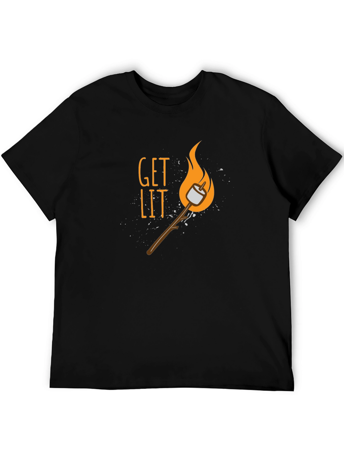 Get Lit Marshmallow T-Shirt - Campfire Ready