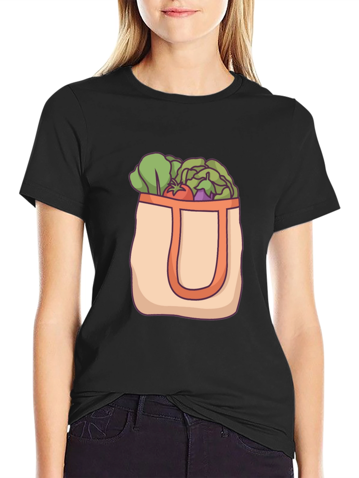 Organic Produce Tote Graphic T-Shirt
