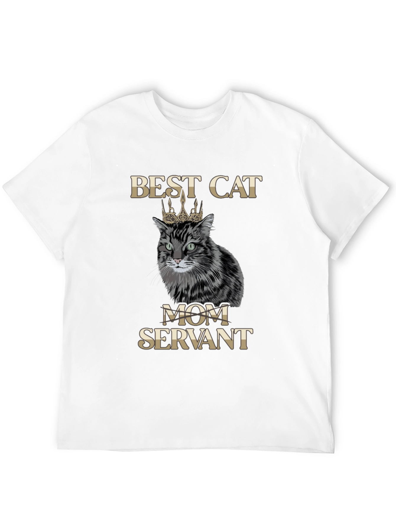 Best Cat Mom Servant T-Shirt