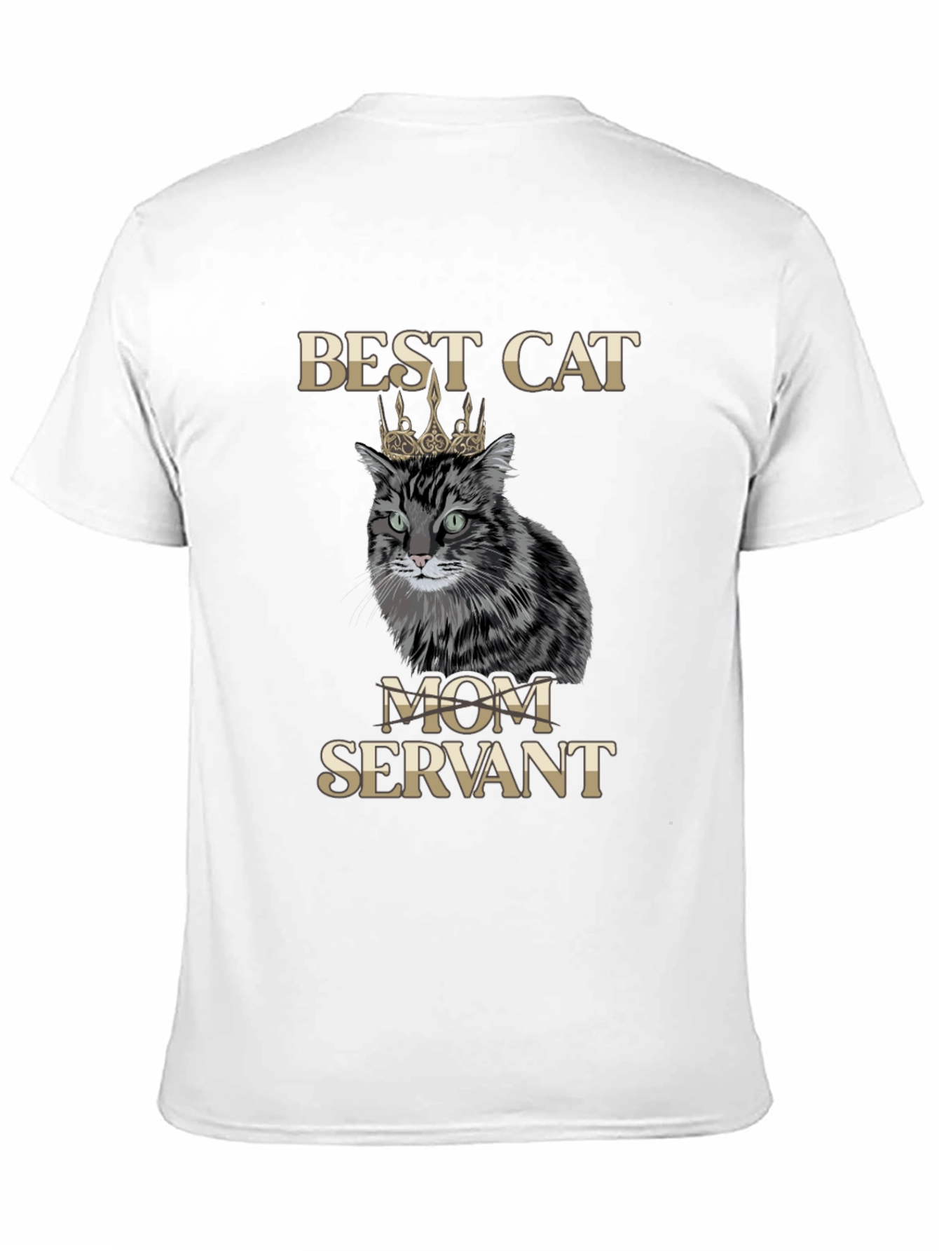 Best Cat Mom Servant T-Shirt