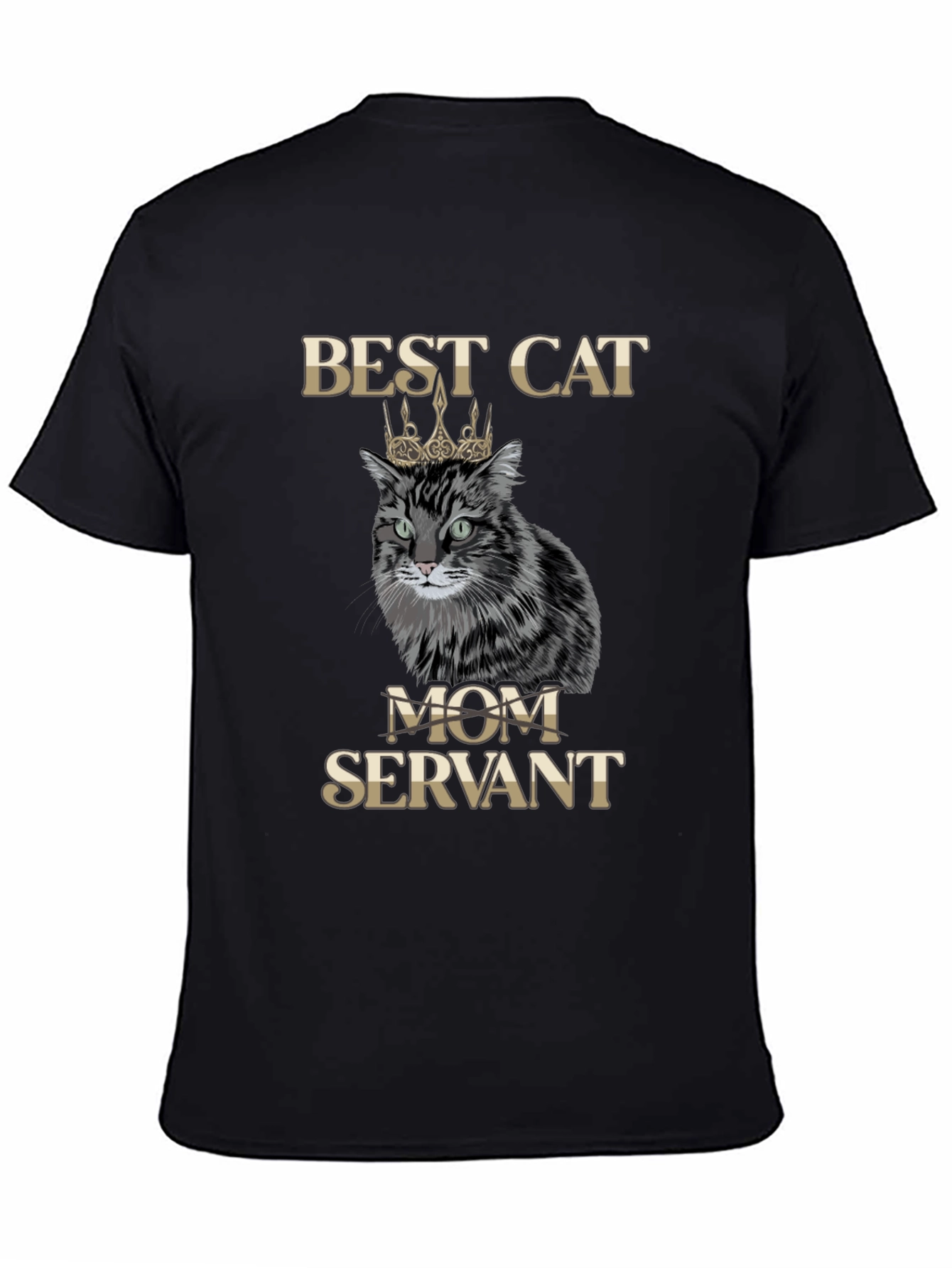 Best Cat Mom Servant T-Shirt