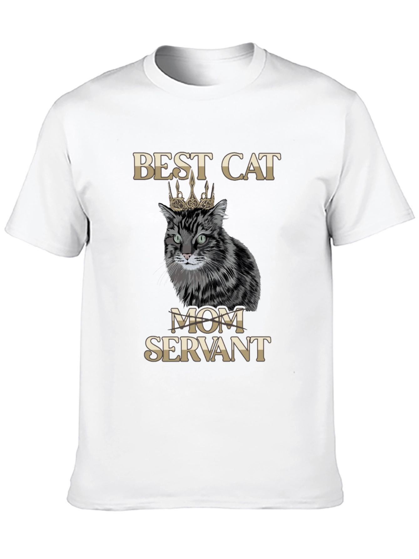 Best Cat Mom Servant T-Shirt