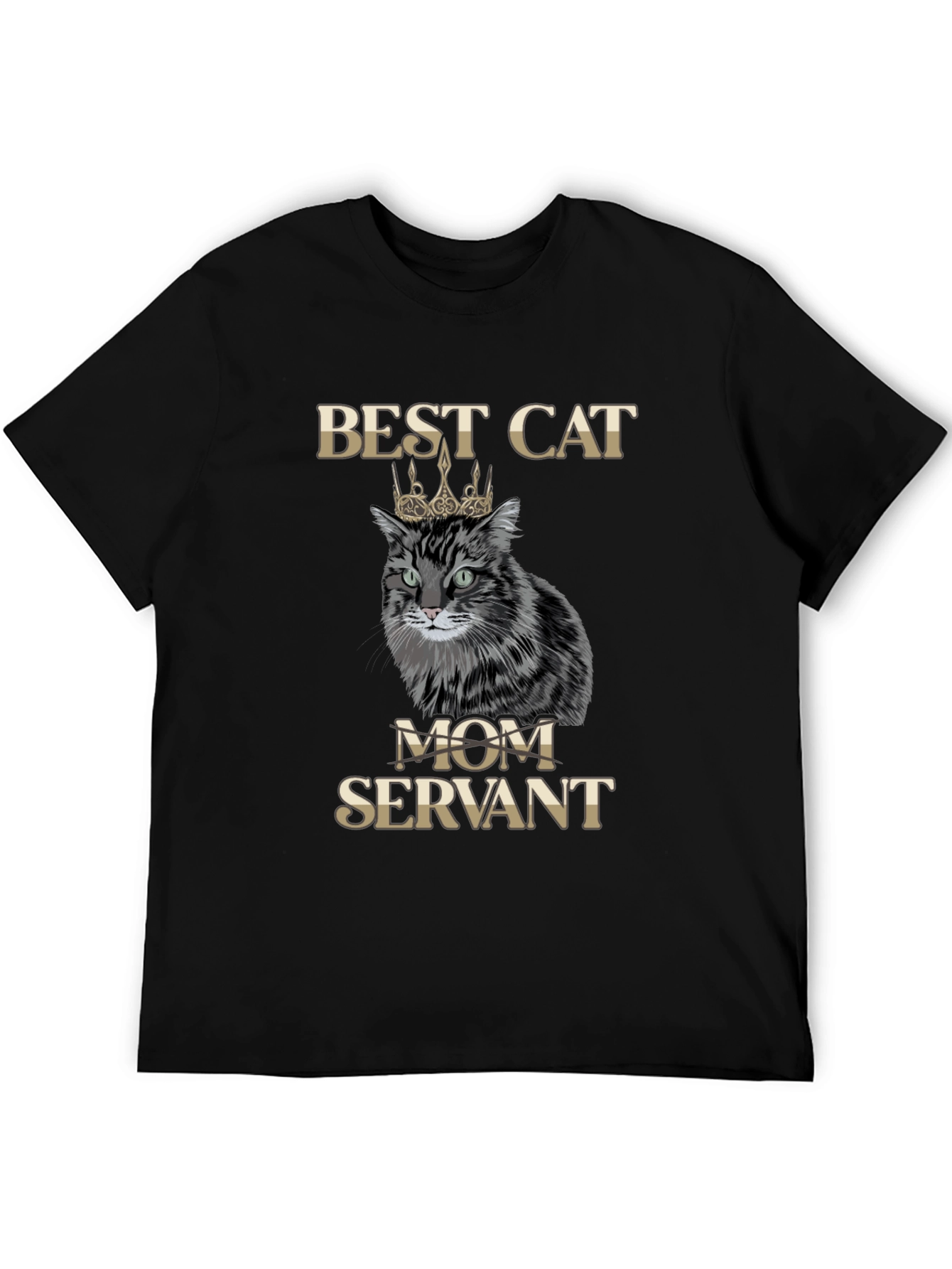 Best Cat Mom Servant T-Shirt