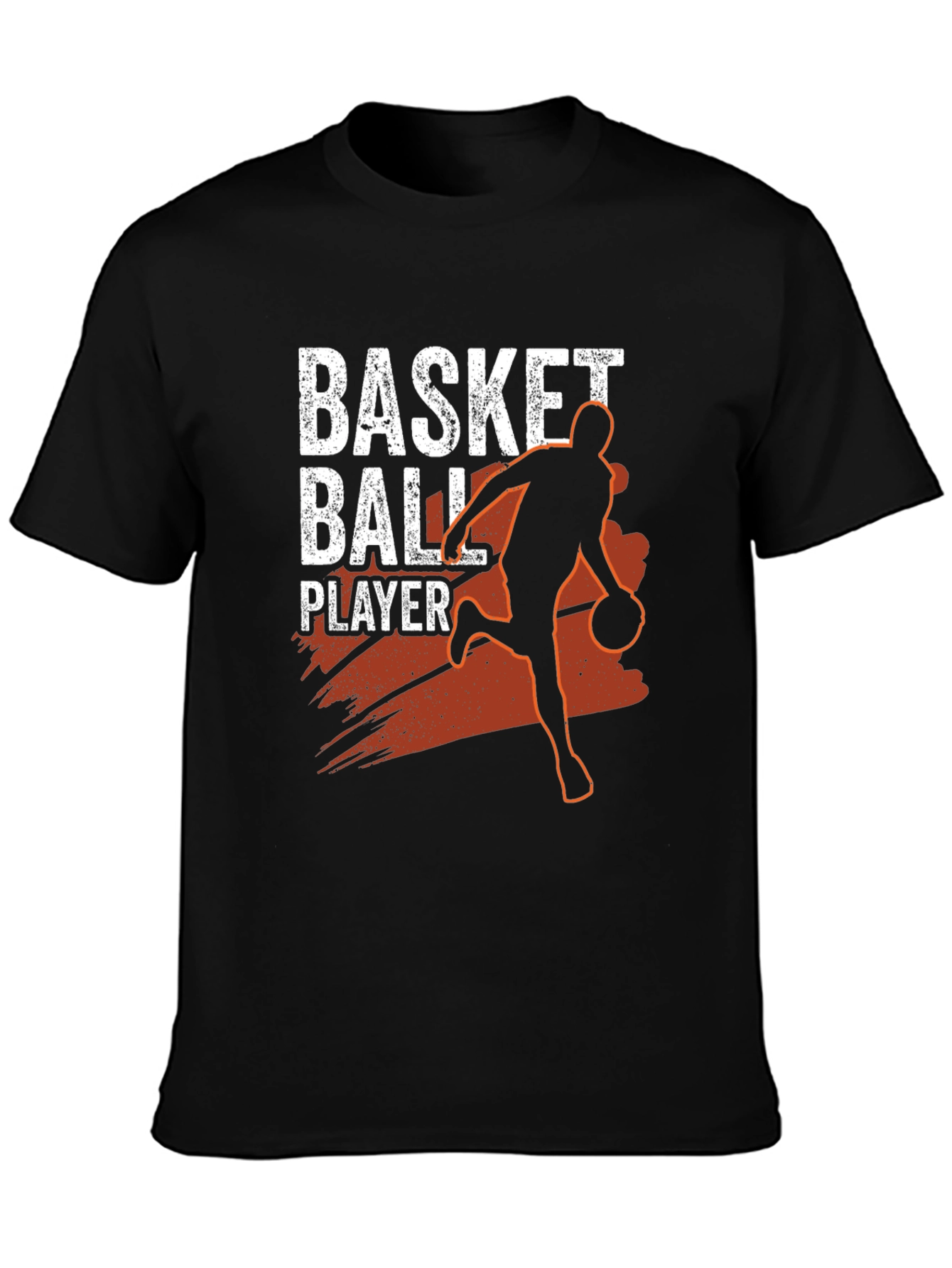 Basketball Player Black Graphic Tee