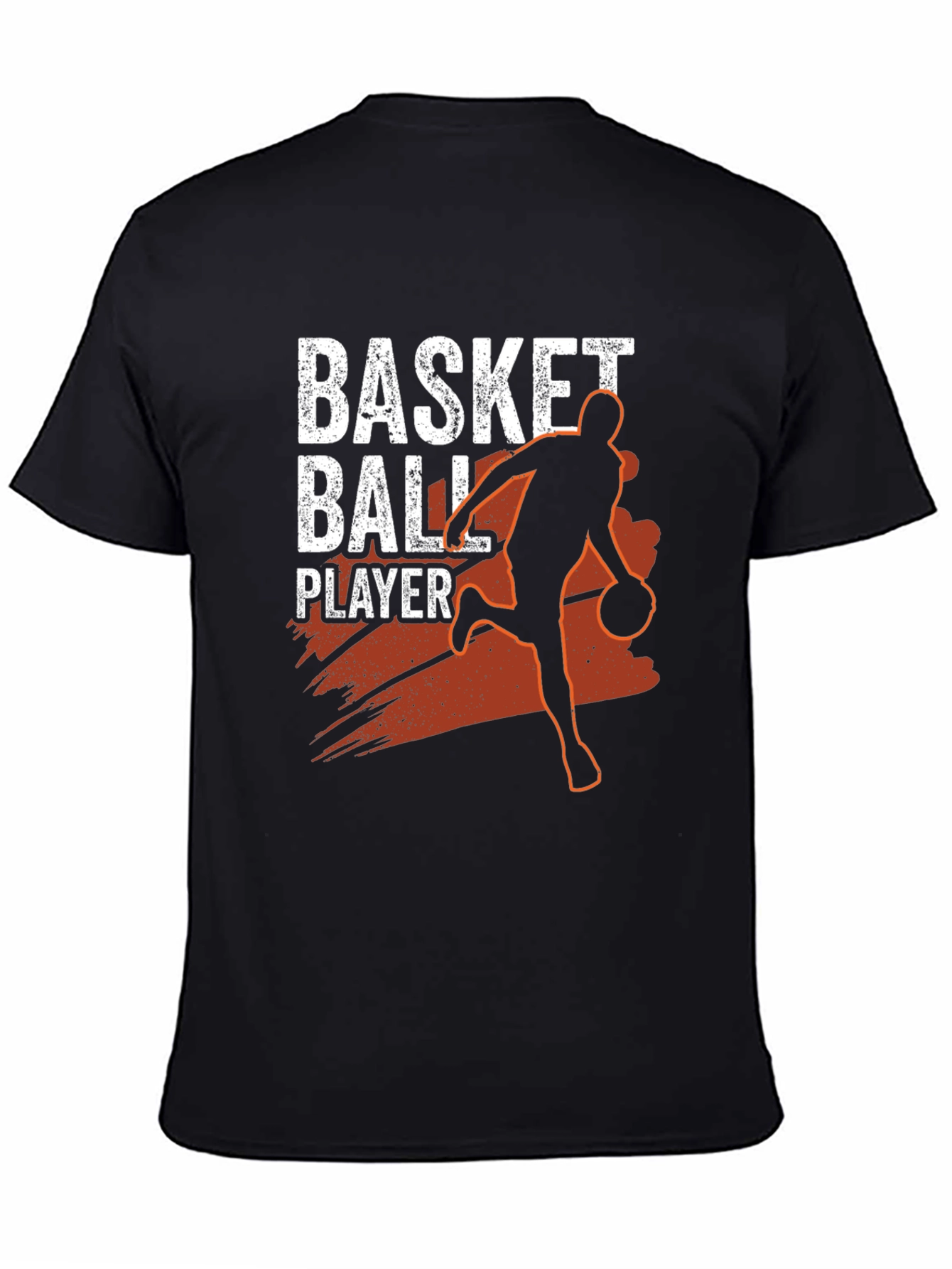 Basketball Player Black Graphic Tee
