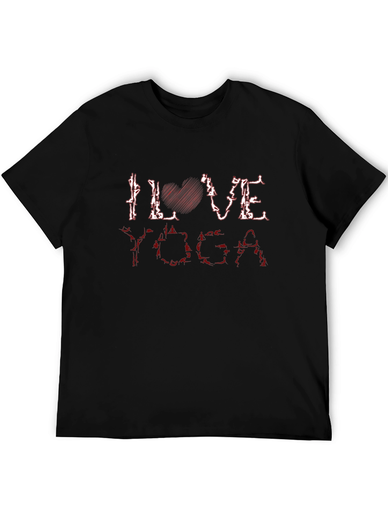 I Love Yoga T-Shirt - Black Graphic Tee