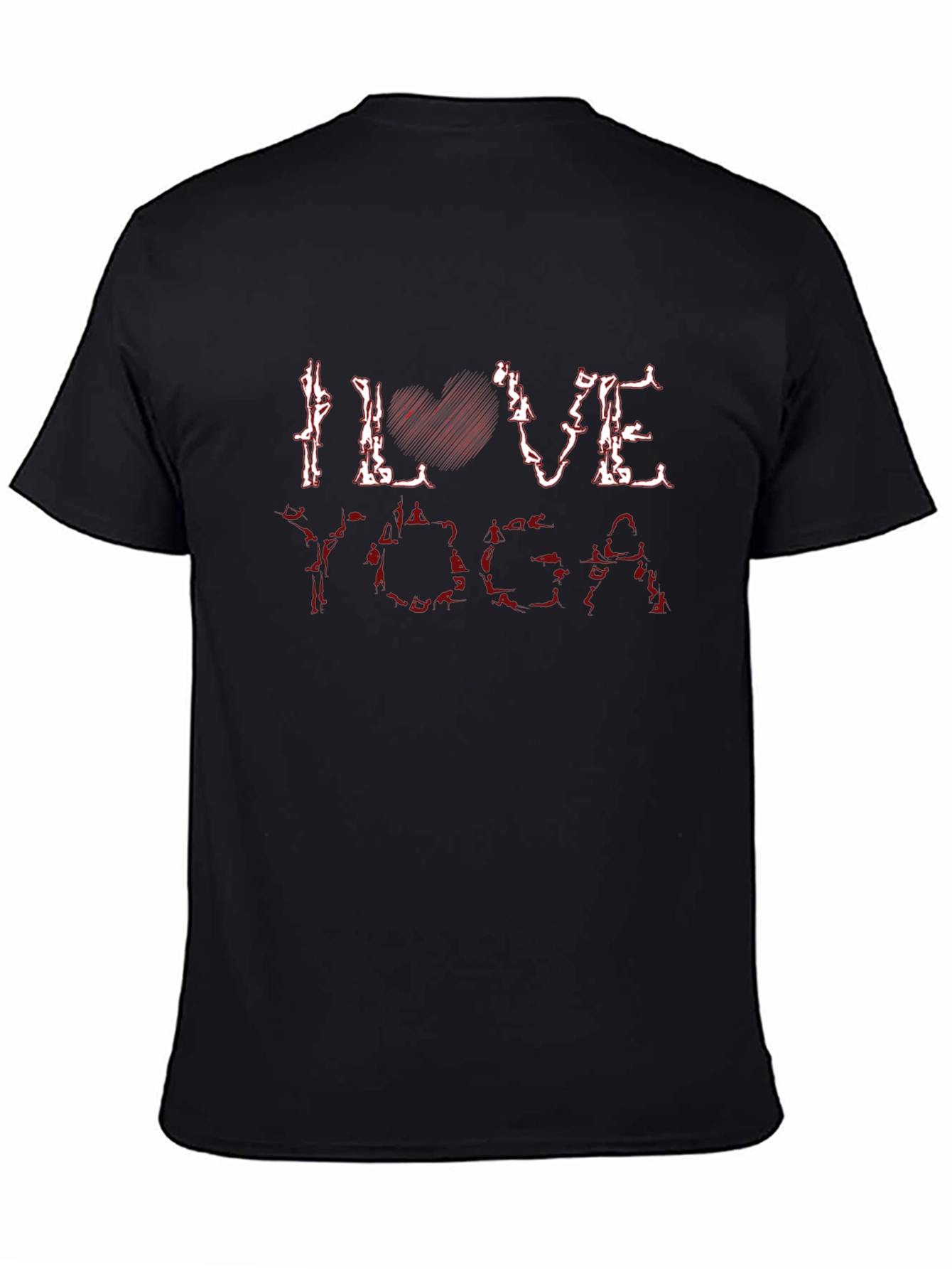 I Love Yoga T-Shirt - Black Graphic Tee