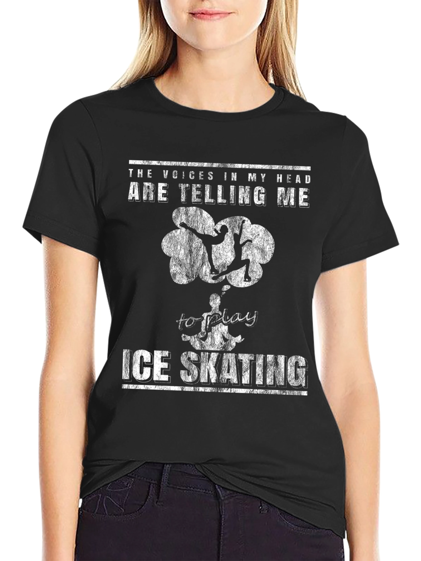 Ice Skating T-Shirt - The Voices In My Head