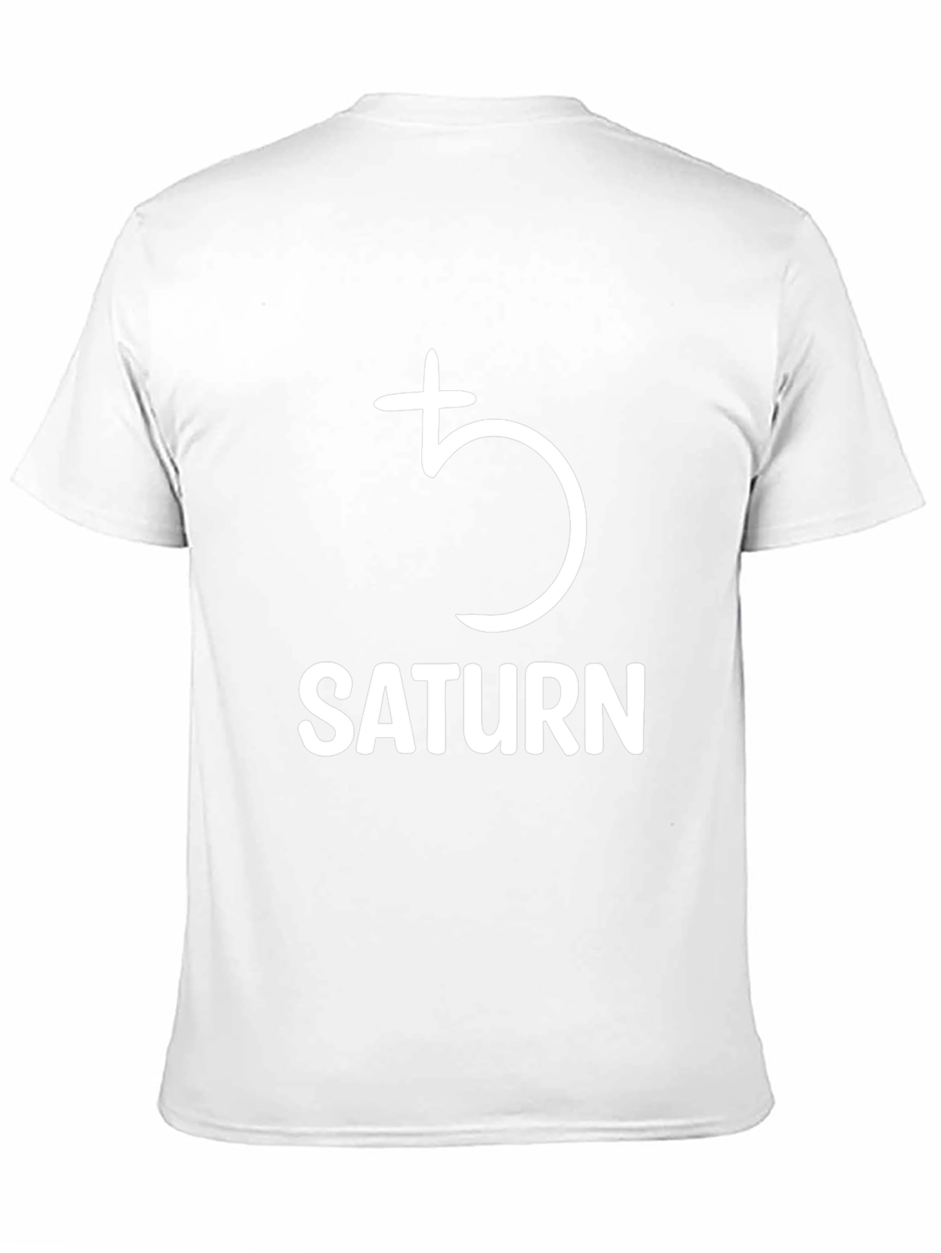Saturn Planet Graphic T-Shirt - Black Cotton Tee