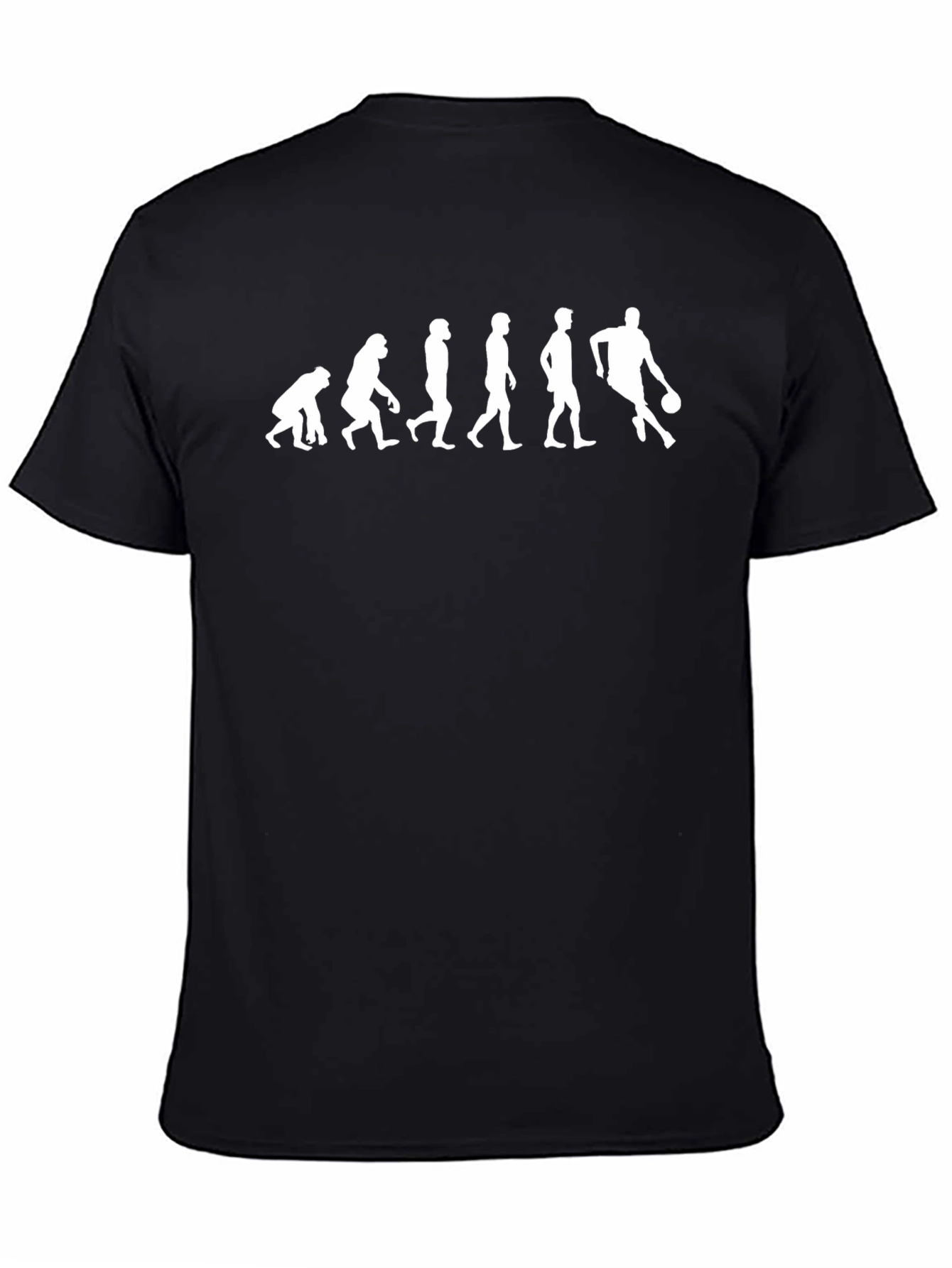 Evolution Basketball Graphic Tee - Black Cotton Shirt