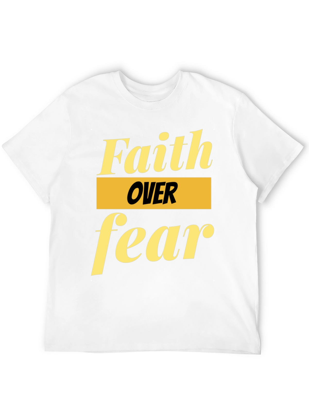 Faith Over Fear Graphic Tee - Inspirational Black T-Shirt
