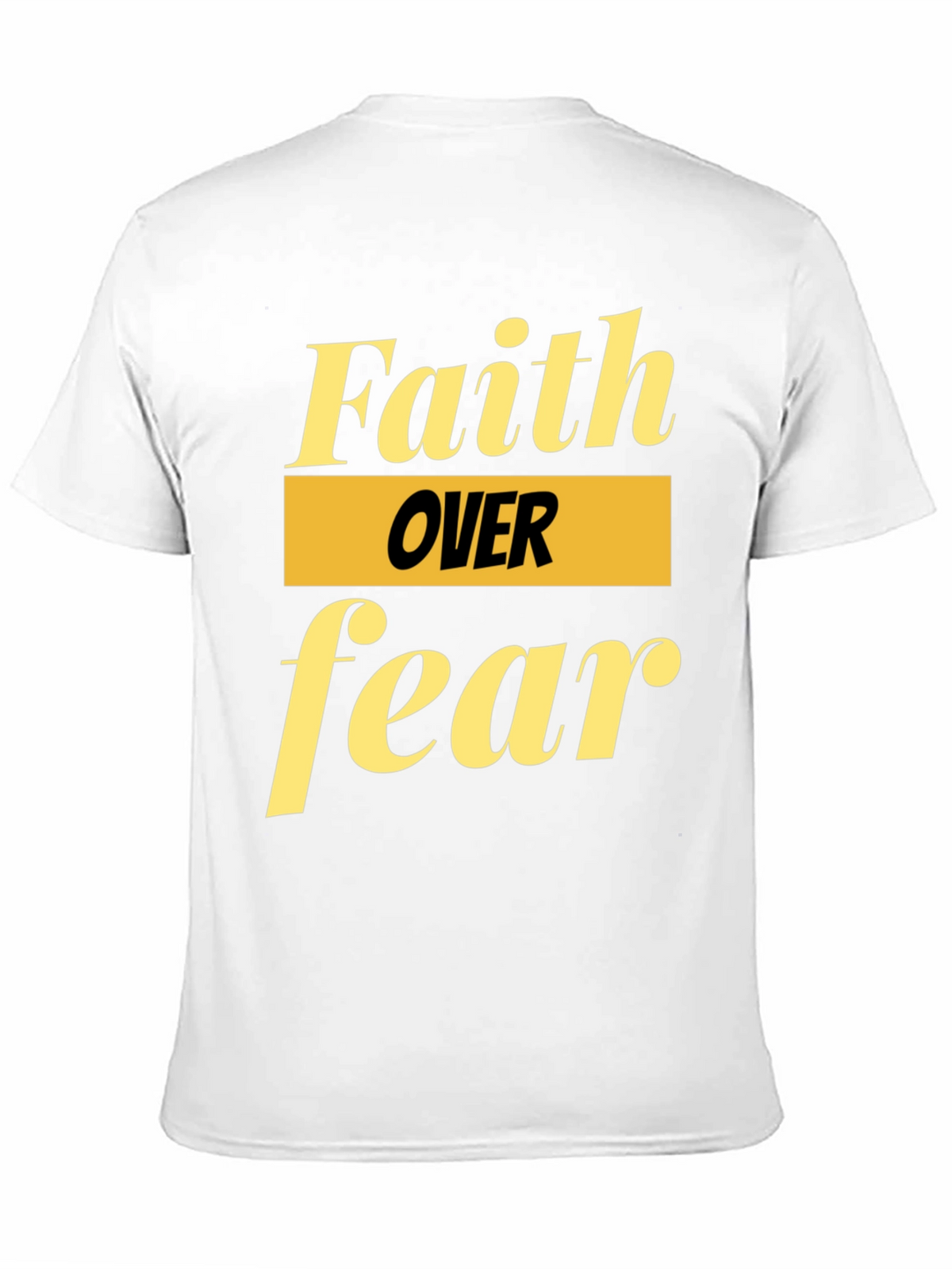 Faith Over Fear Graphic Tee - Inspirational Black T-Shirt
