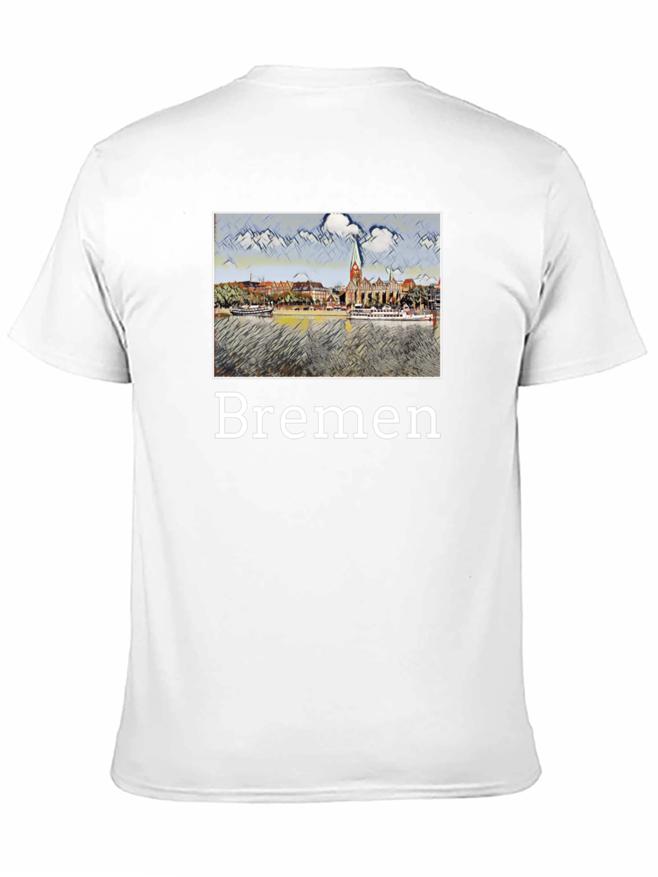 Bremen Cityscape Graphic T-Shirt