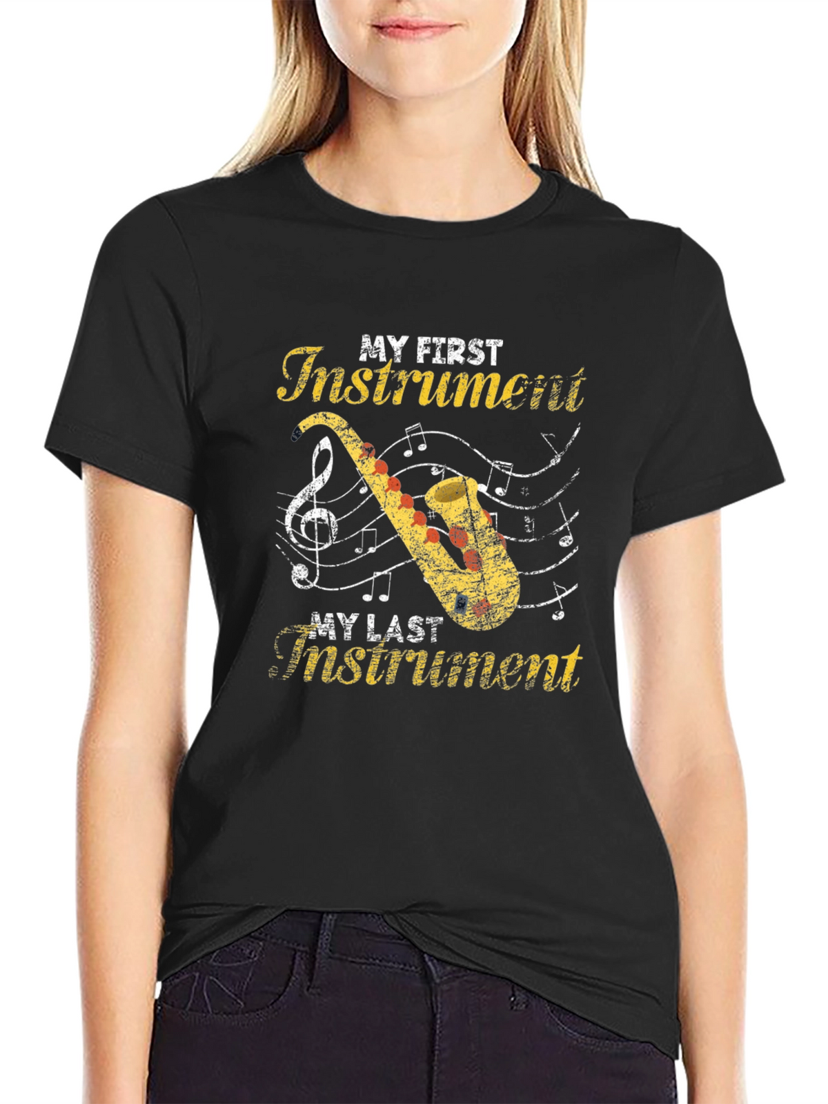 My First Instrument Saxophone Graphic T-Shirt