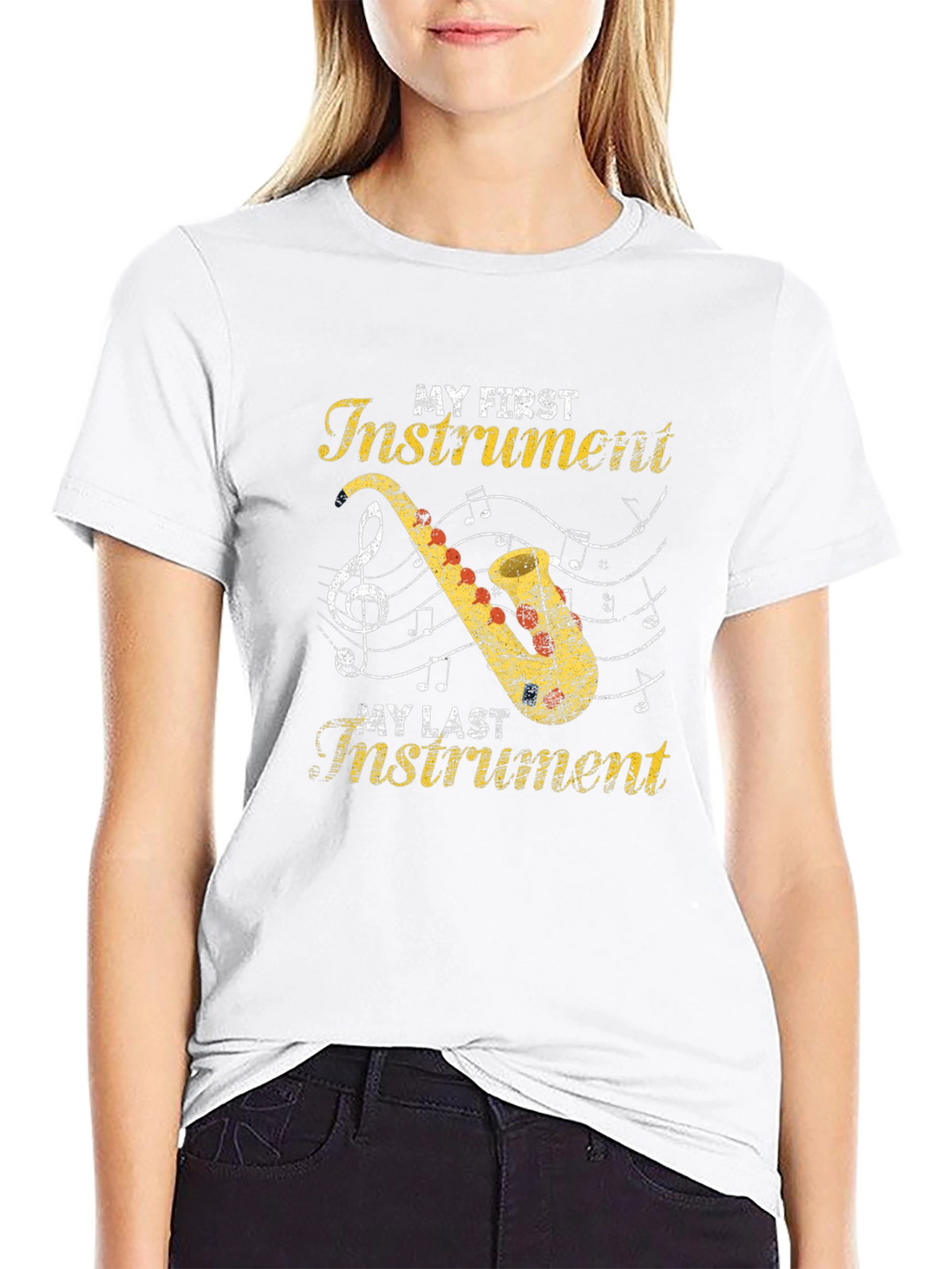 My First Instrument Saxophone Graphic T-Shirt