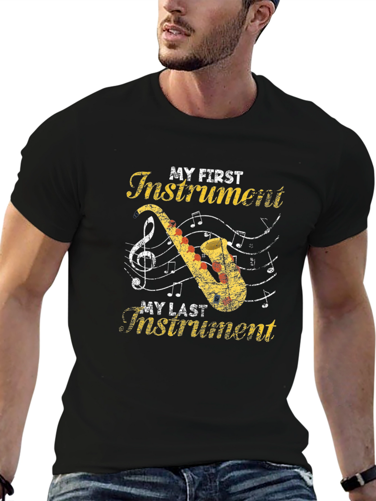 My First Instrument Saxophone Graphic T-Shirt