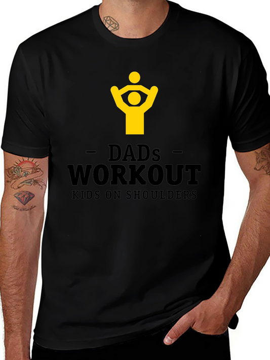 Dads Workout T-Shirt - Kids On Shoulders