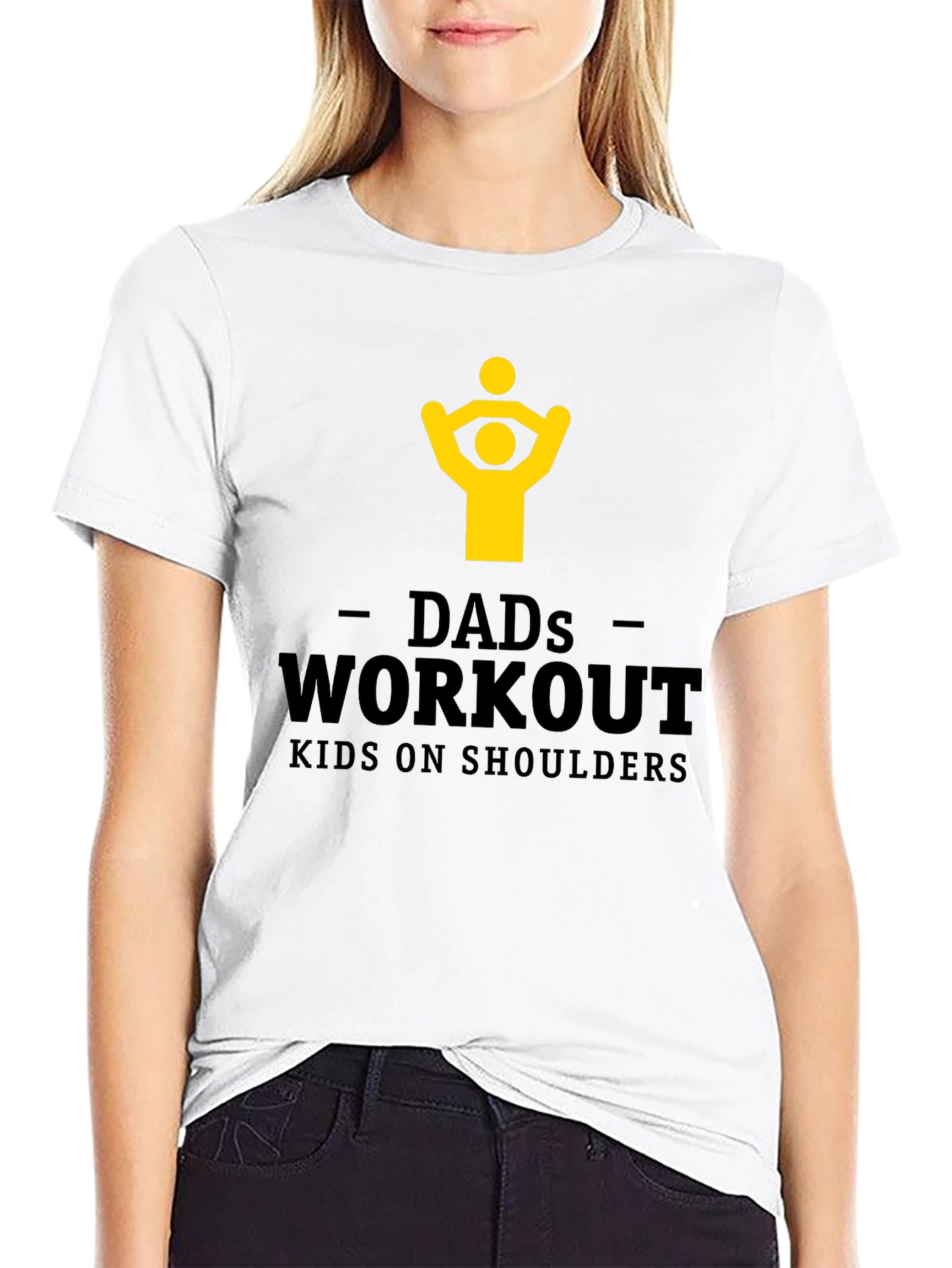 Dads Workout T-Shirt - Kids On Shoulders