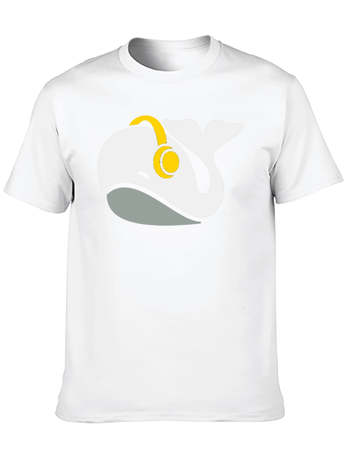 Whale Music Lover T-Shirt - Black Cotton Blend